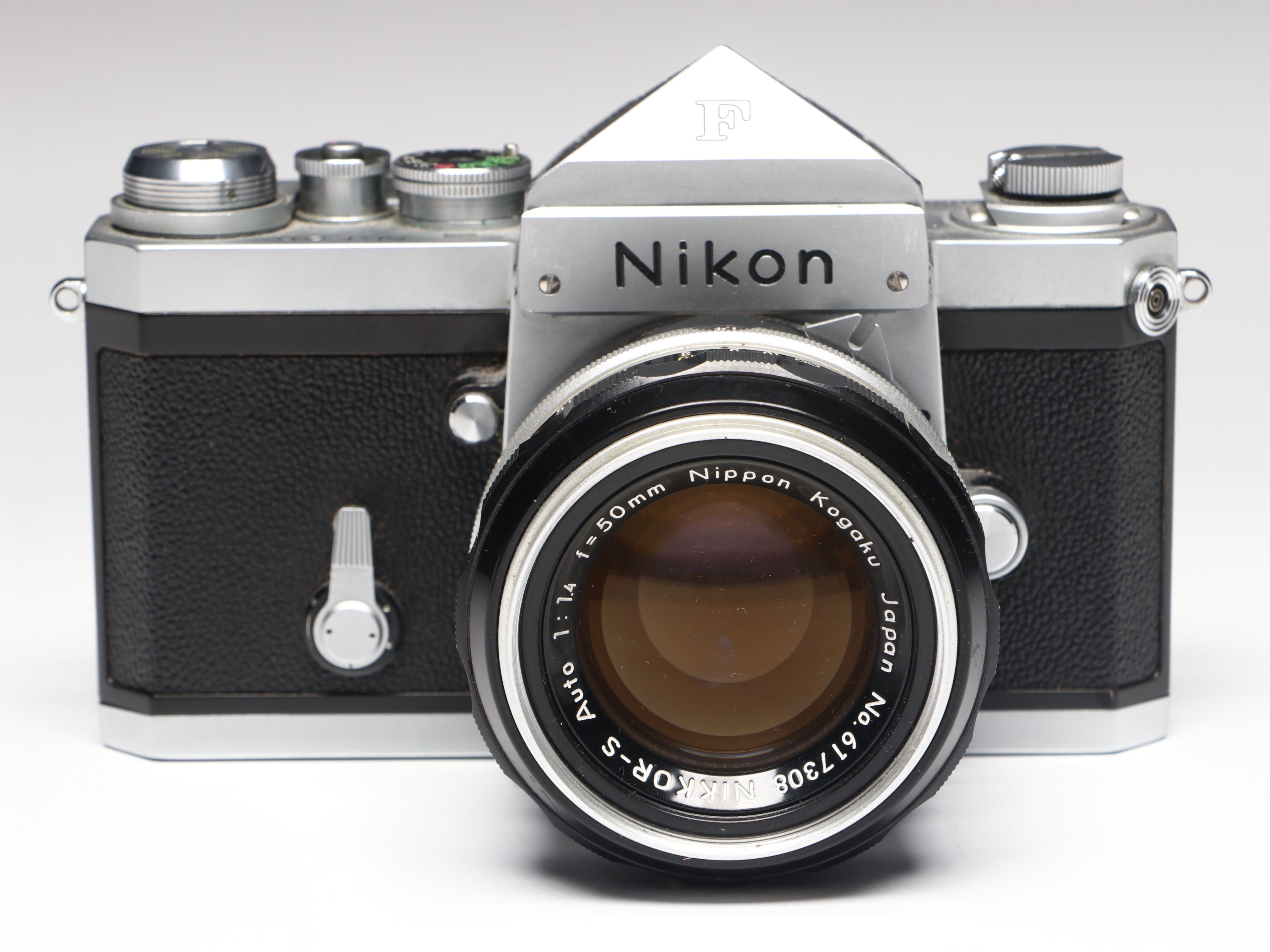 Nikon F, 50mm 1.4 Lens, Nikon F Nikkormat Photography Handbook and Nikon Items