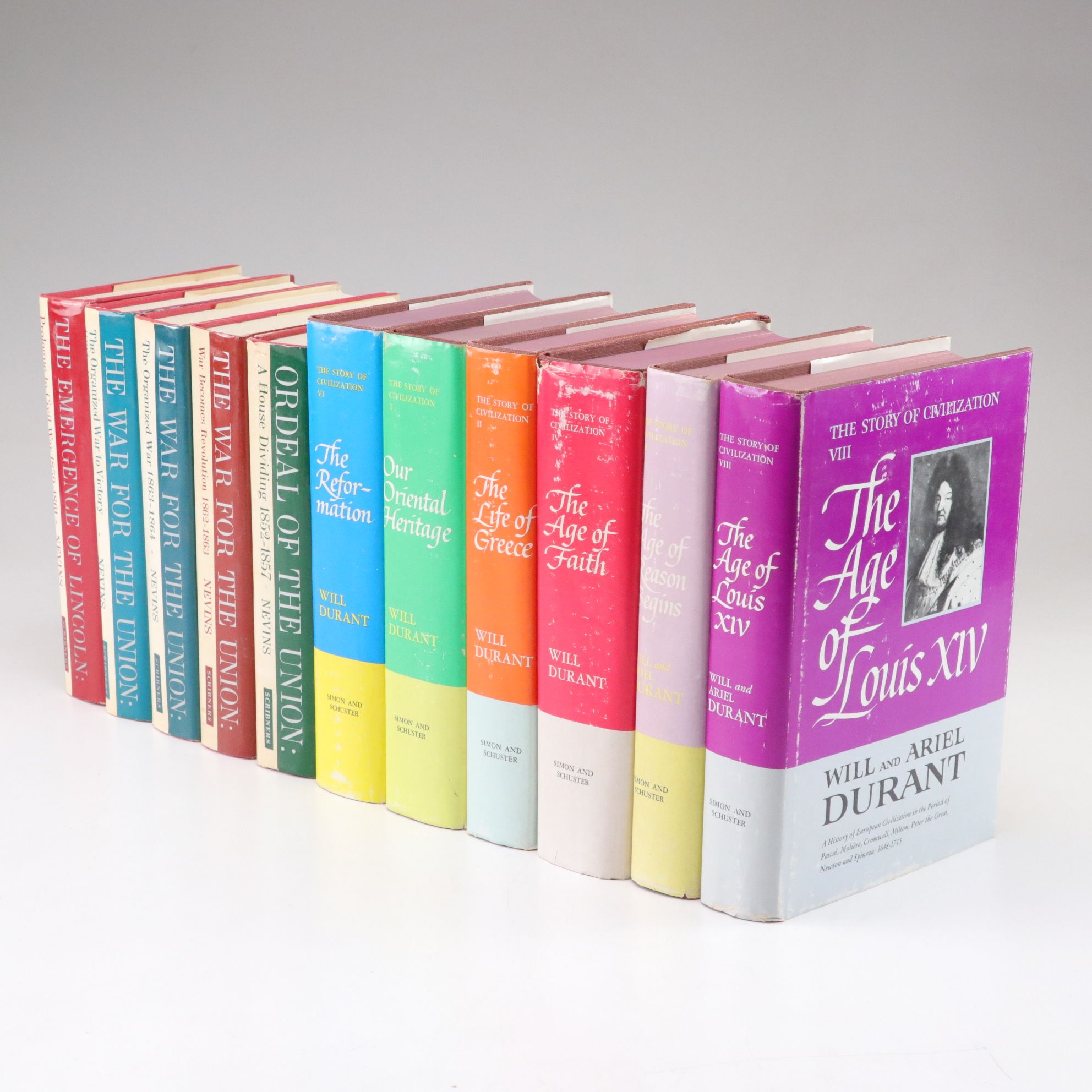 History Book Sets by Will Durant and Allan Nevins