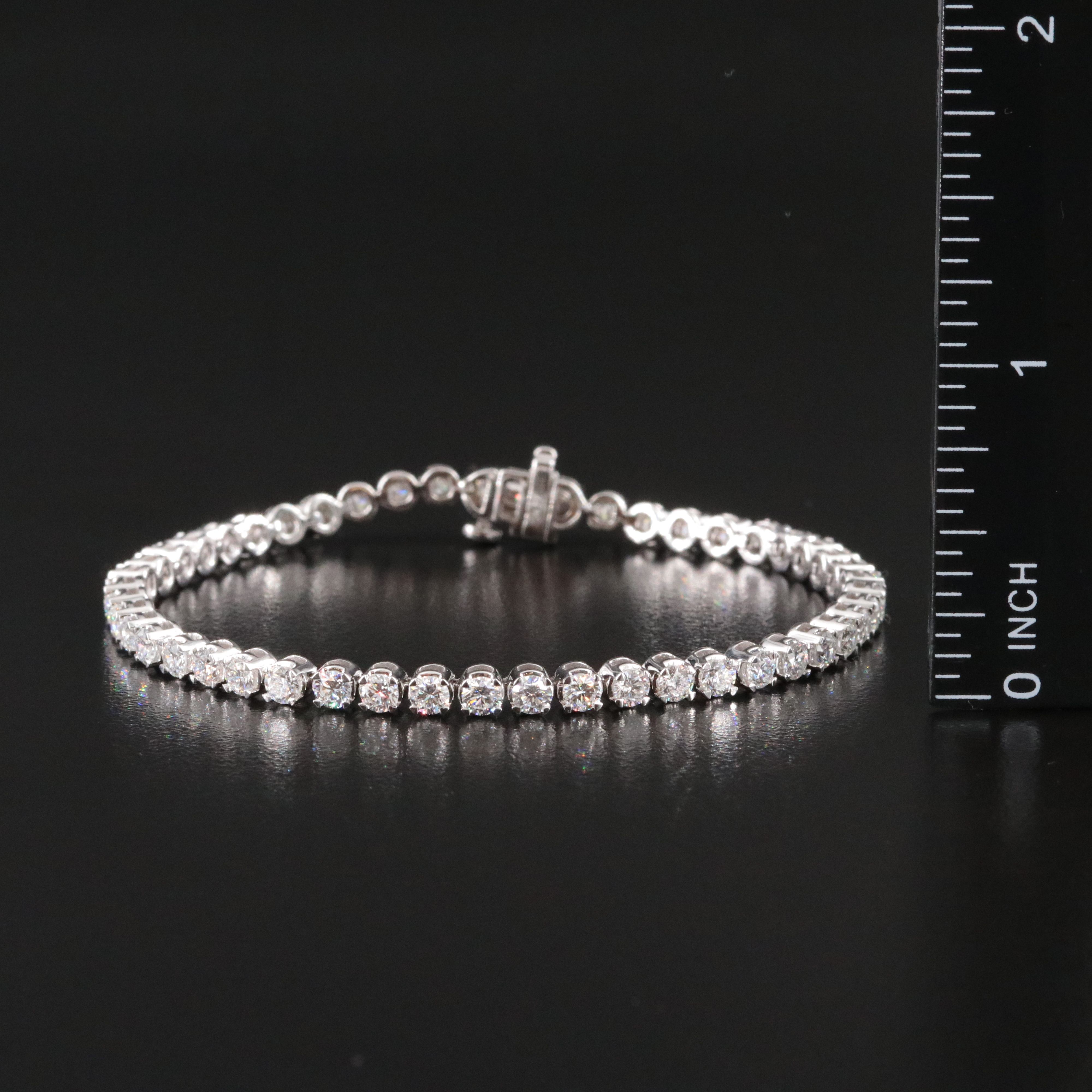 14K 4.65 CTW Lab Grown Diamond Line Bracelet