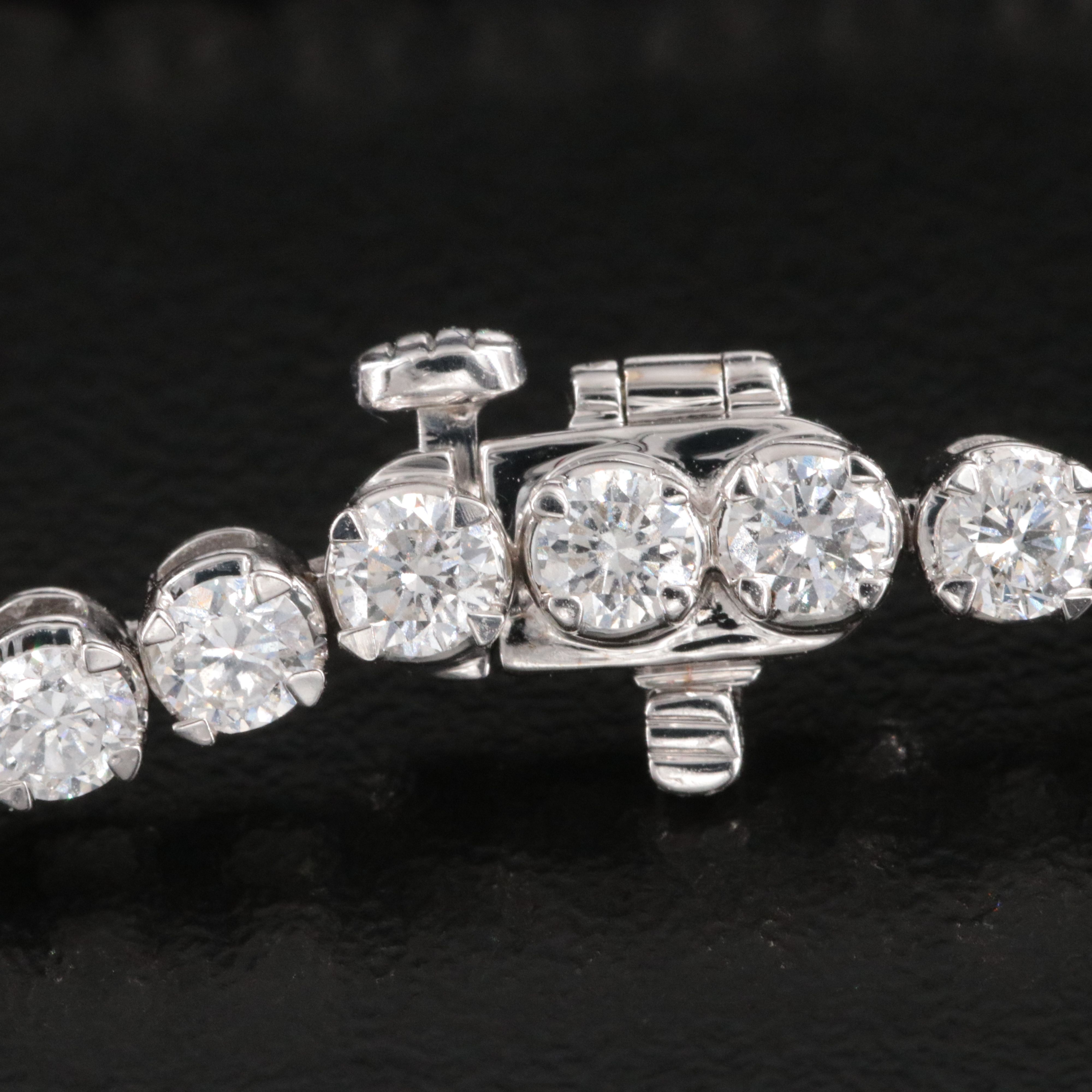 14K 4.65 CTW Lab Grown Diamond Line Bracelet