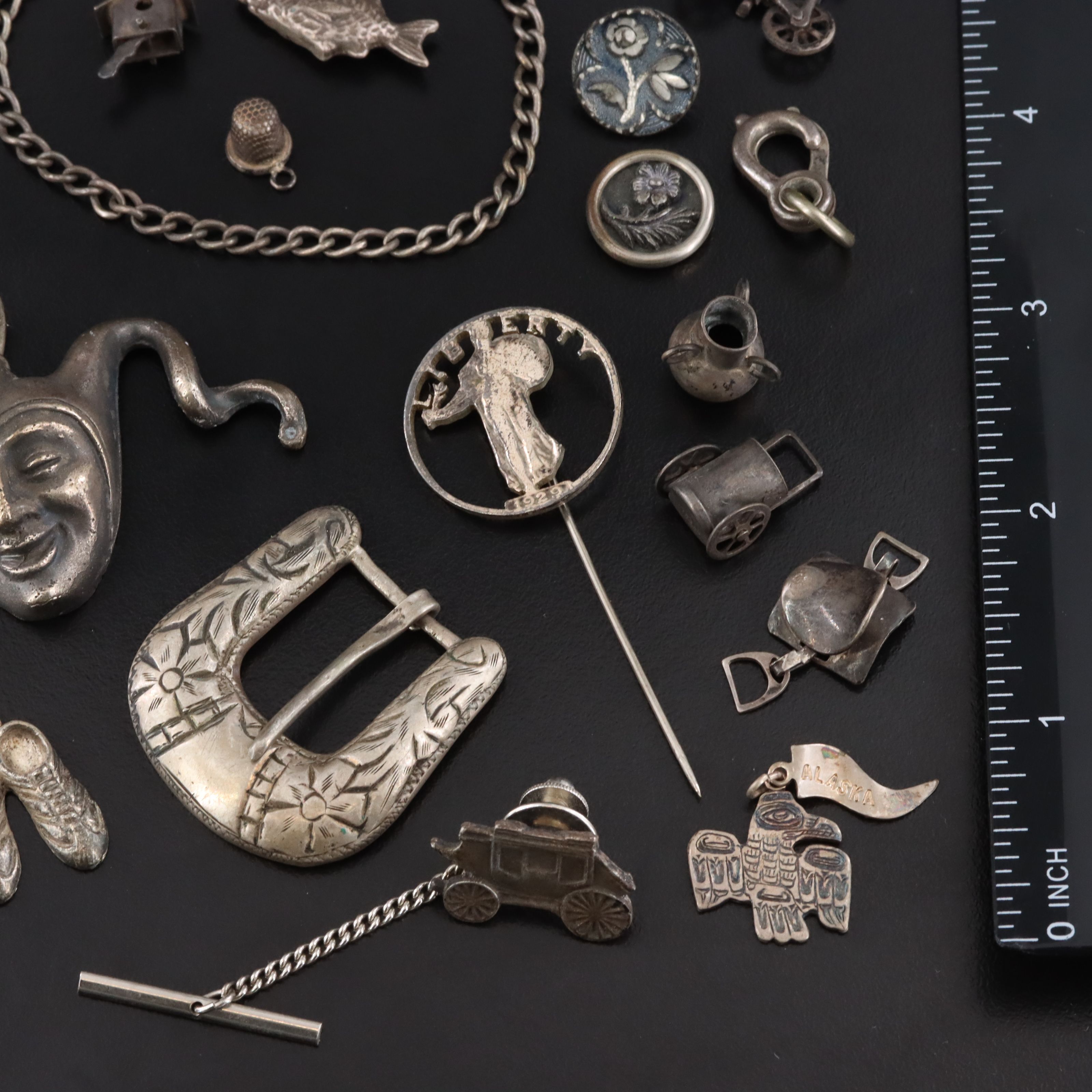 Vintage Sterling Jewelry Collection Featured in Articulated Charms