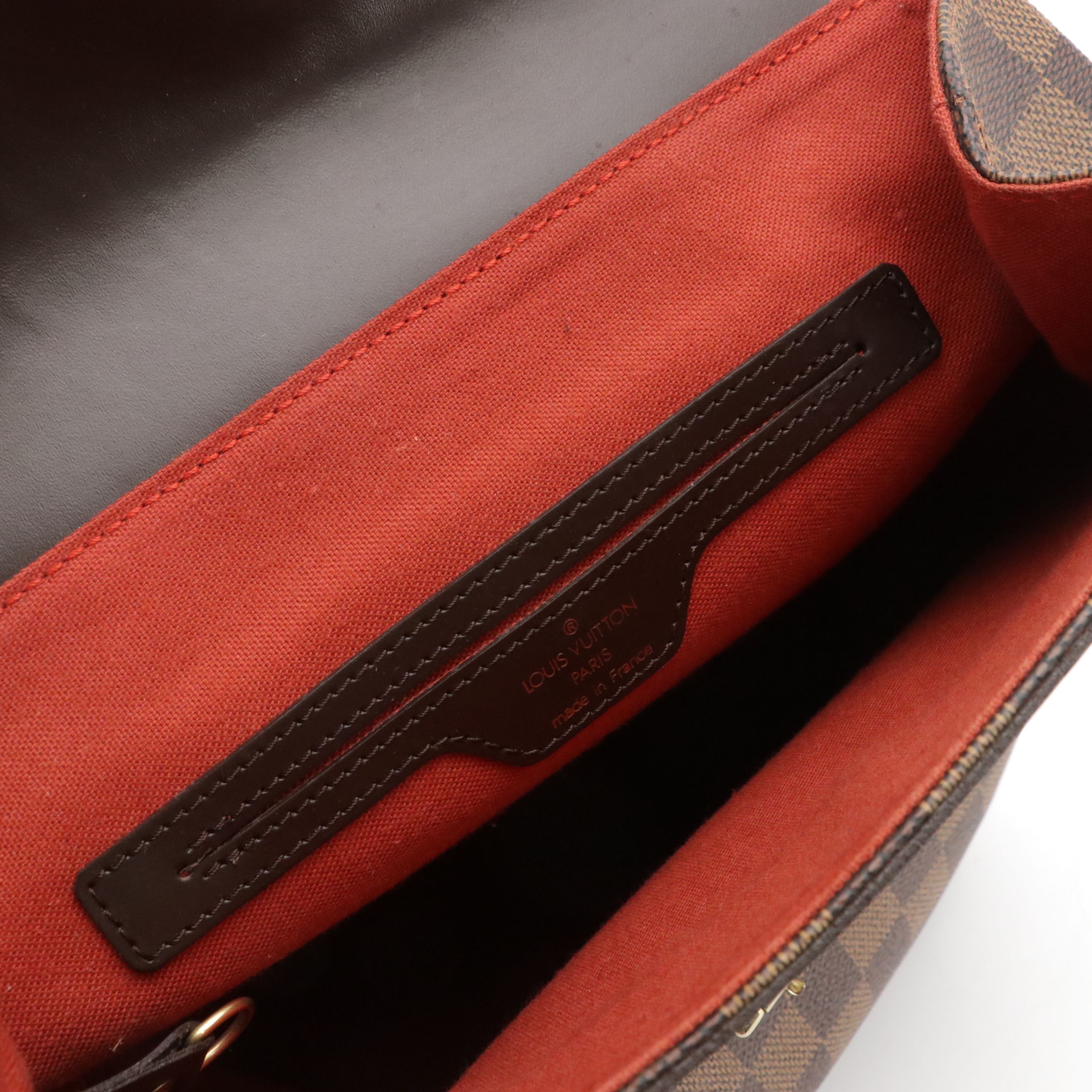 Louis Vuitton Soho Backpack Bag in Damier Ebene Canvas and Leather Trim