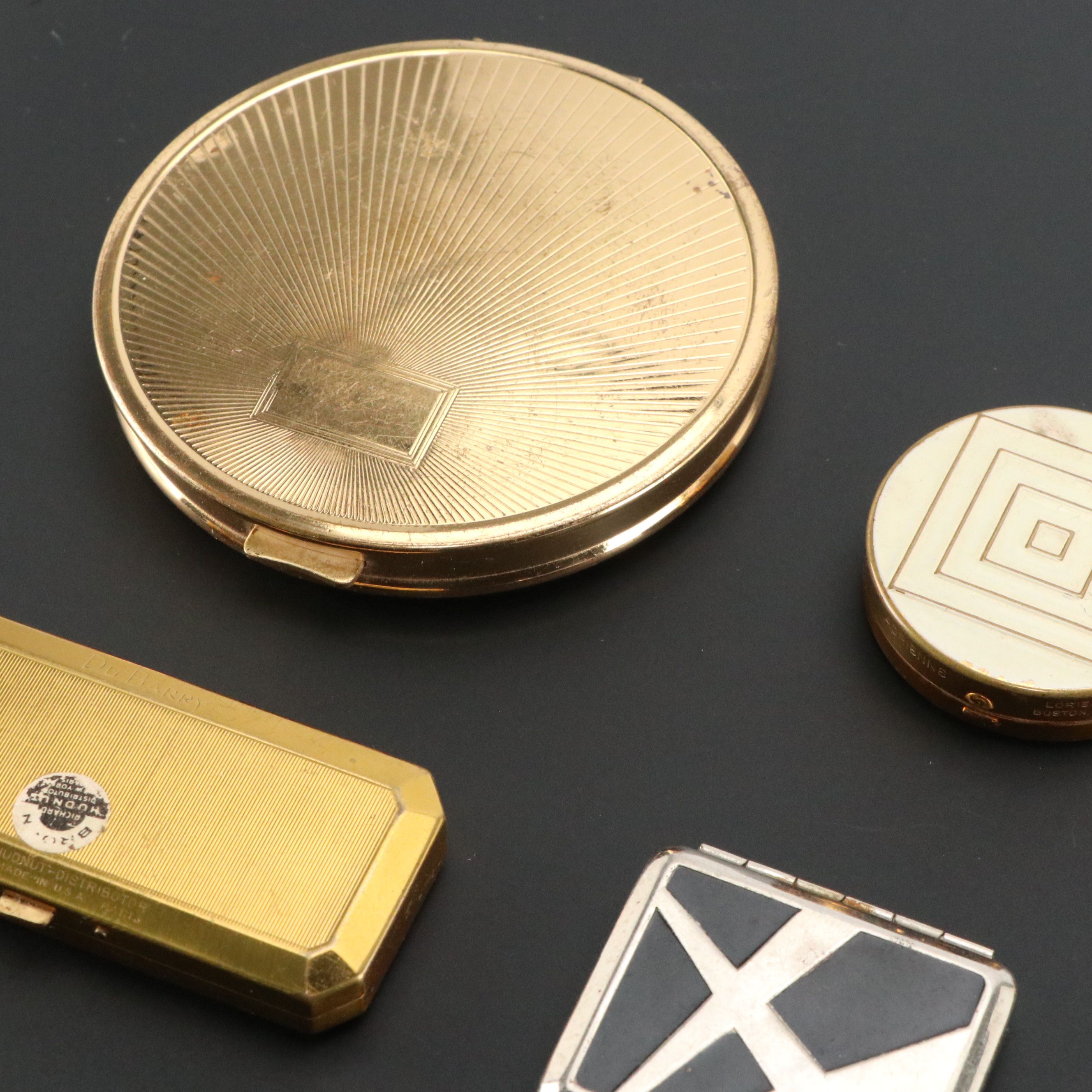 Vintage Cosmetic Compacts Including Revlon, Elizabeth Arden, Djer-Kiss, and More