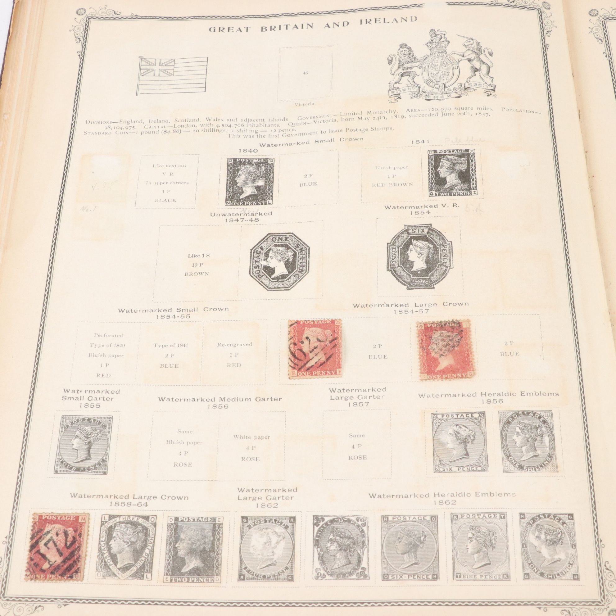 International Stamp Collection with Scott's 1901 Album