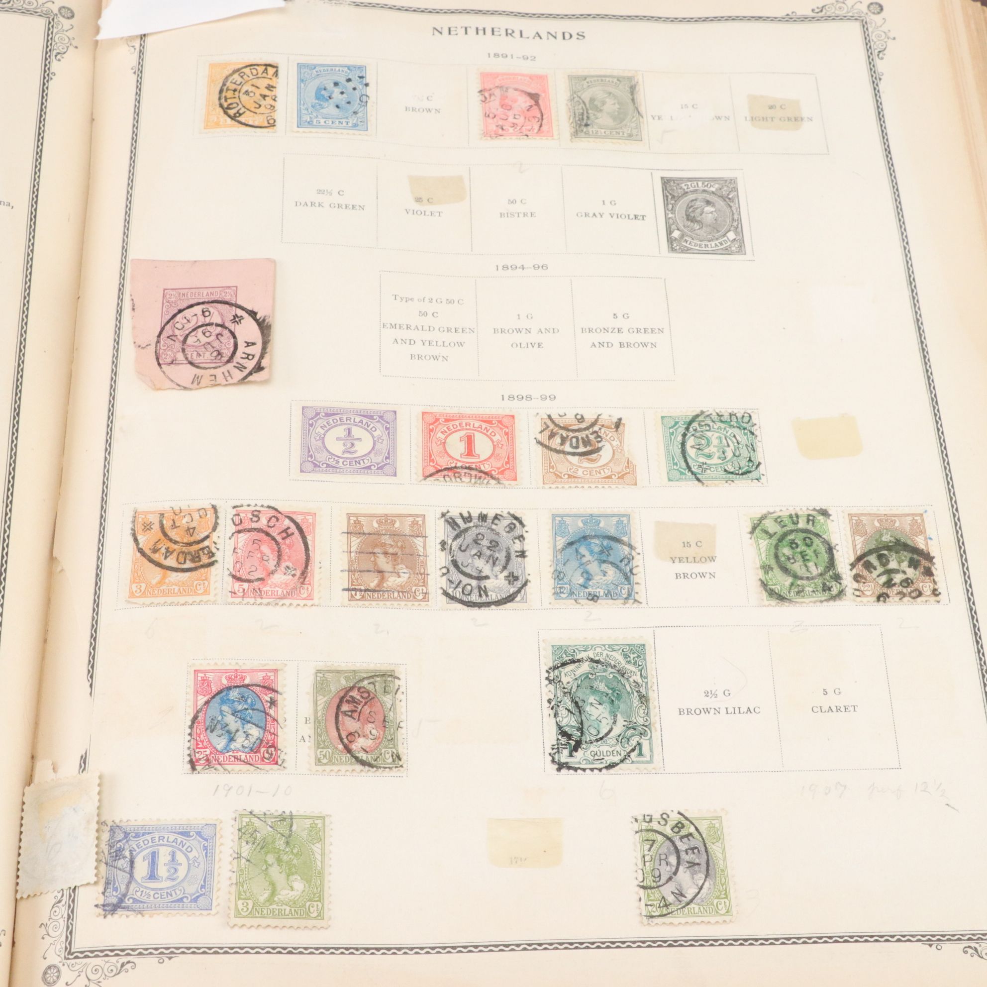International Stamp Collection with Scott's 1901 Album