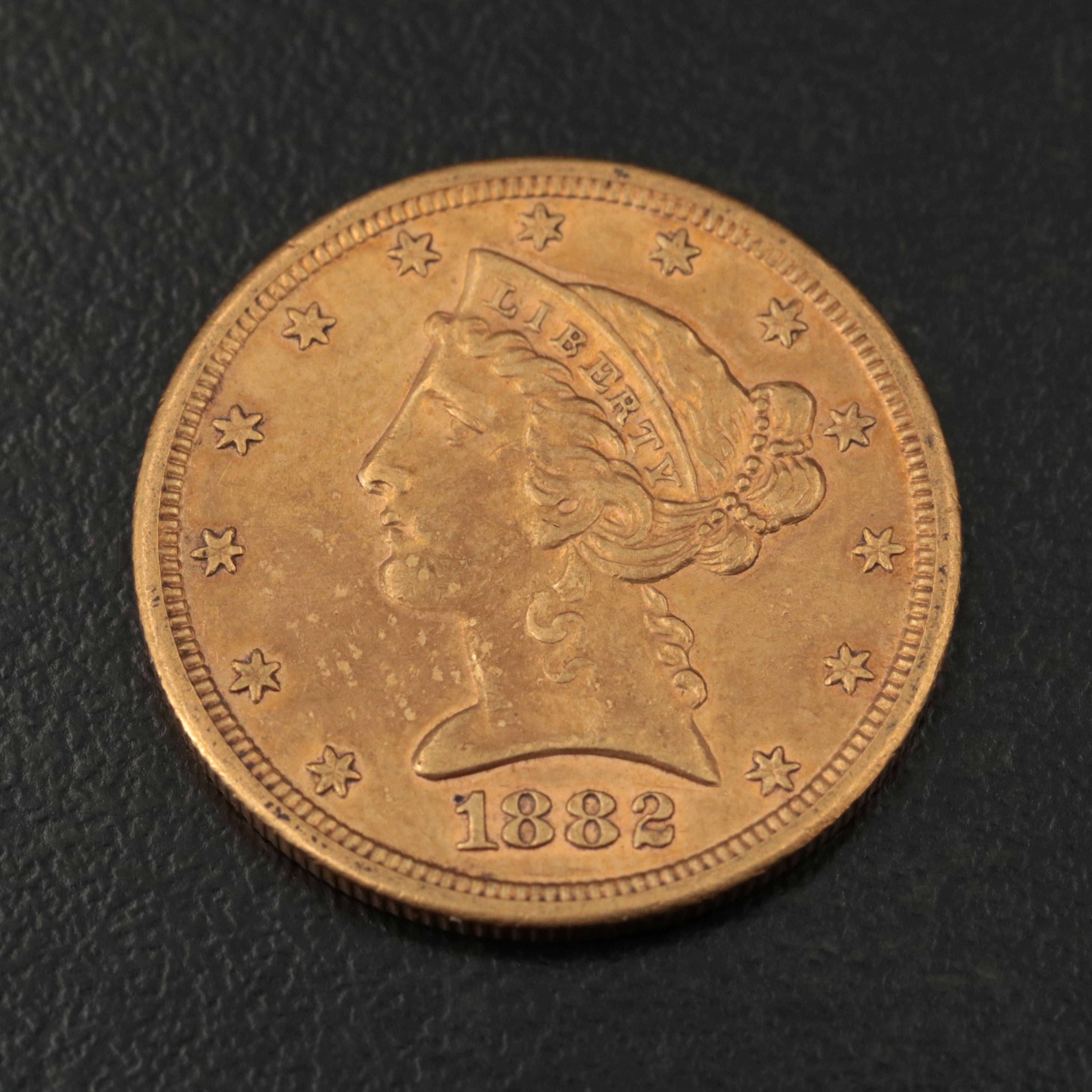 1882-S Liberty Head $5 Gold Coin