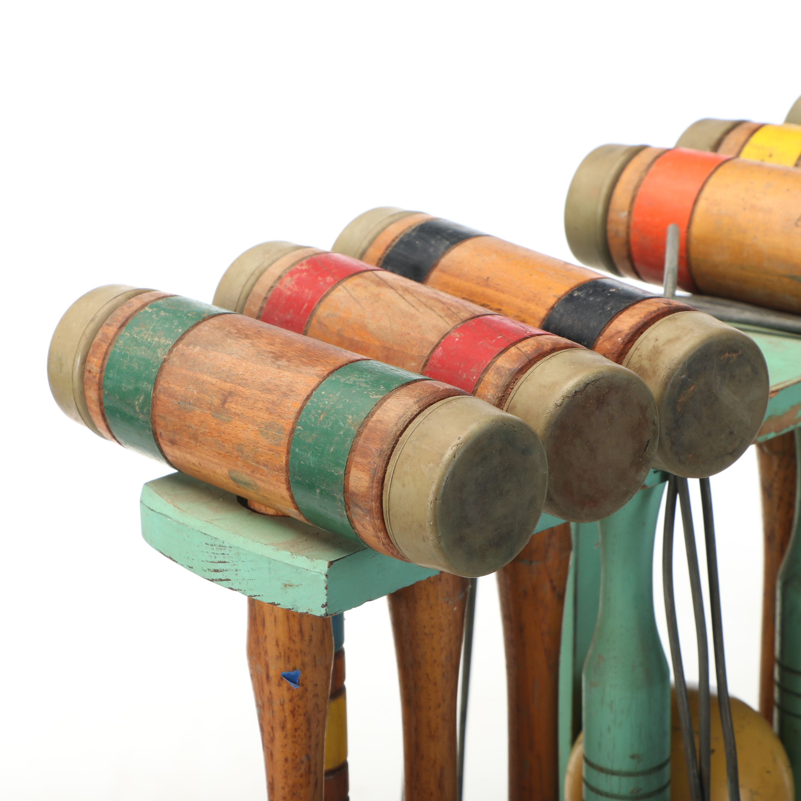 Vintage Wooden Croquet Set