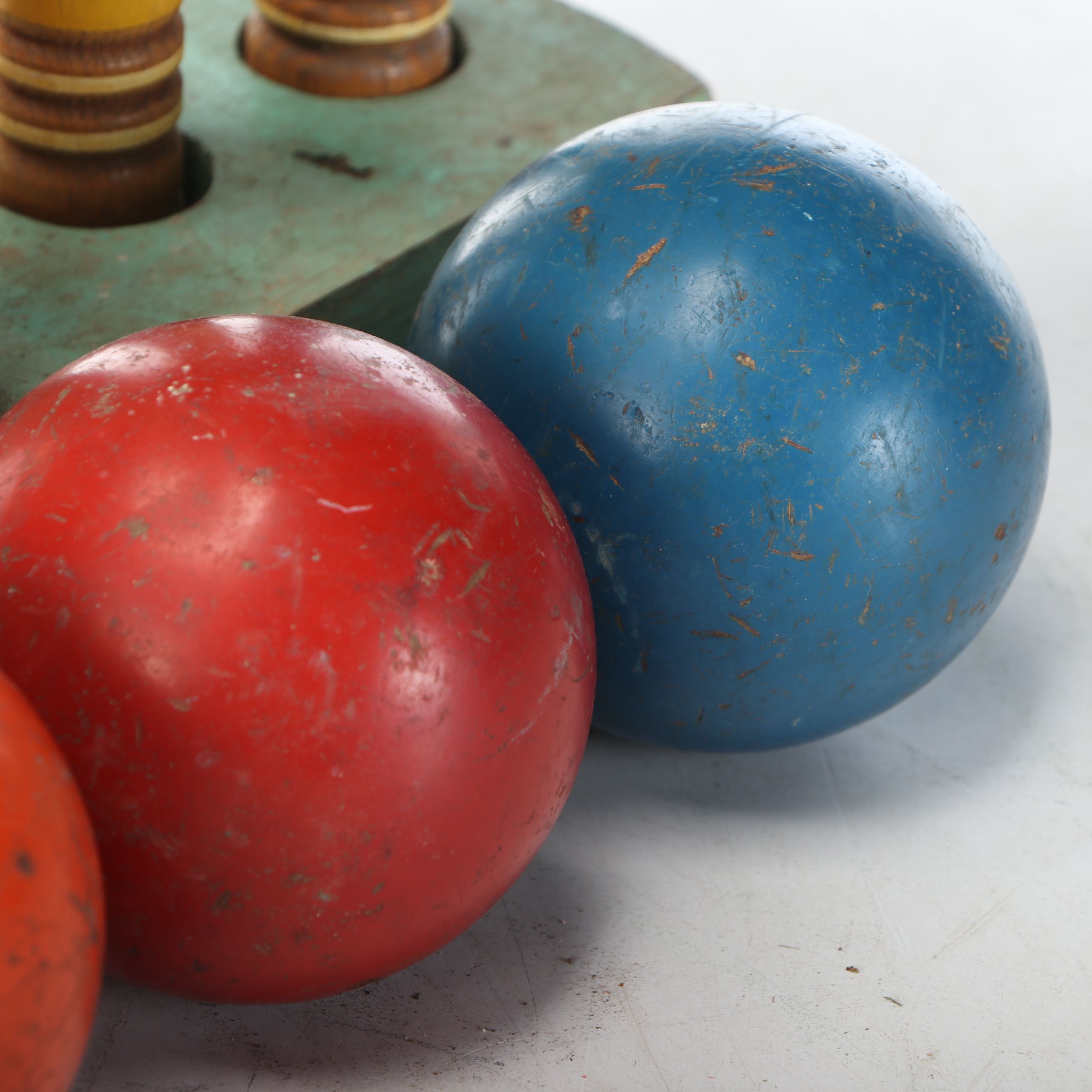 Vintage Wooden Croquet Set
