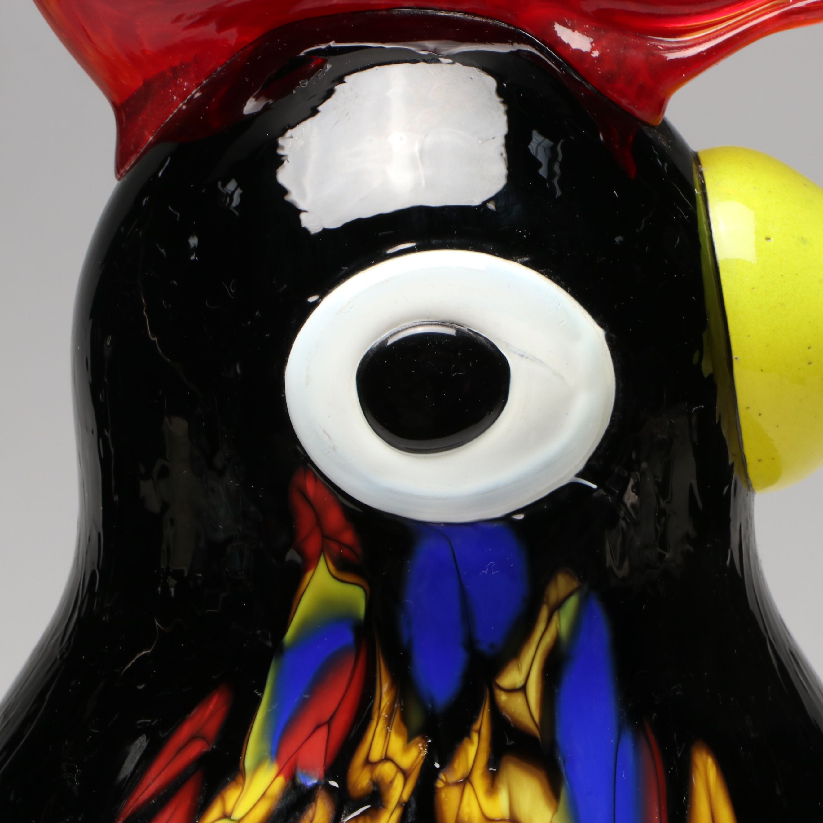 Murano Handcrafted Art Glass Rooster, Late 20th Century