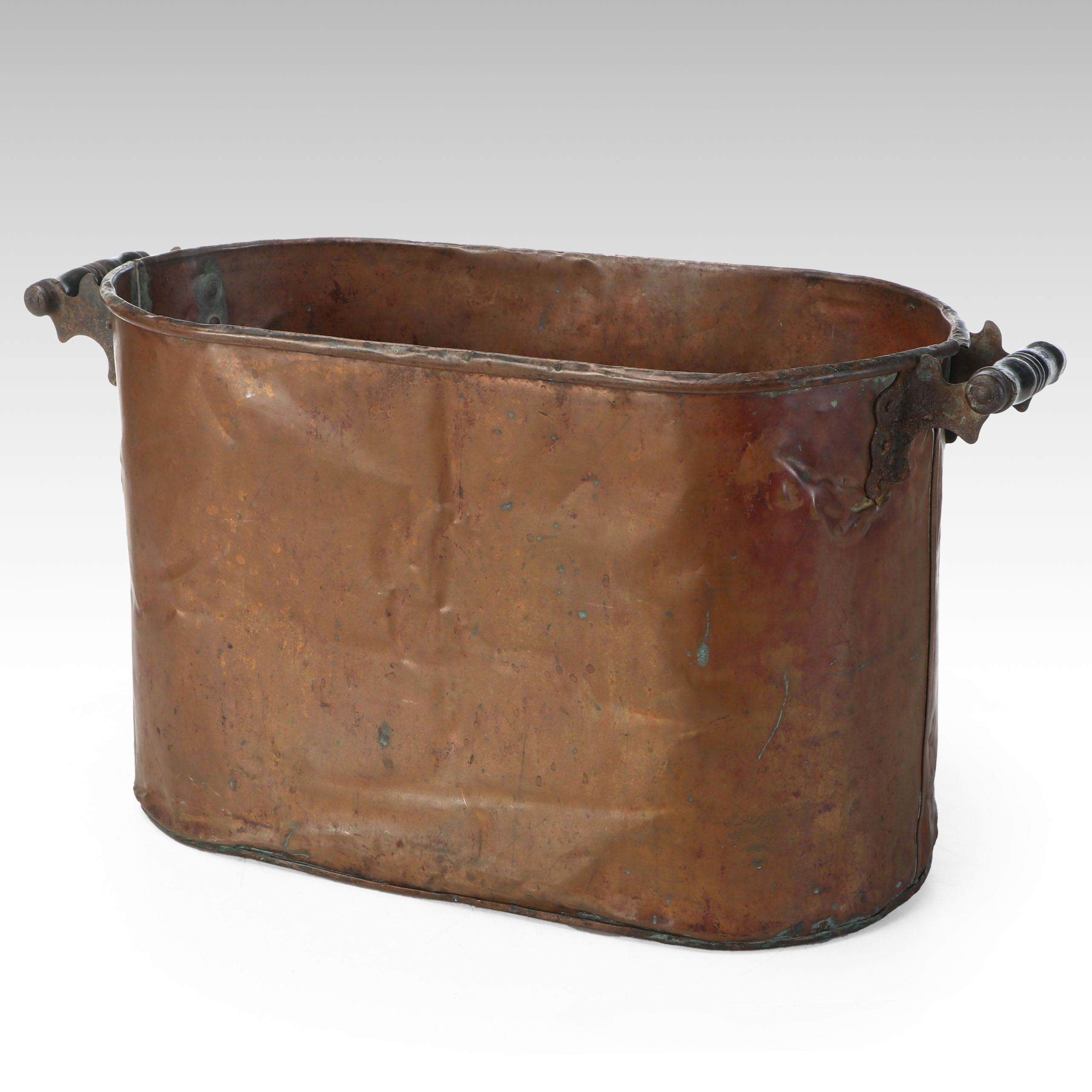 Primitive Copper Boiler Wash Tub