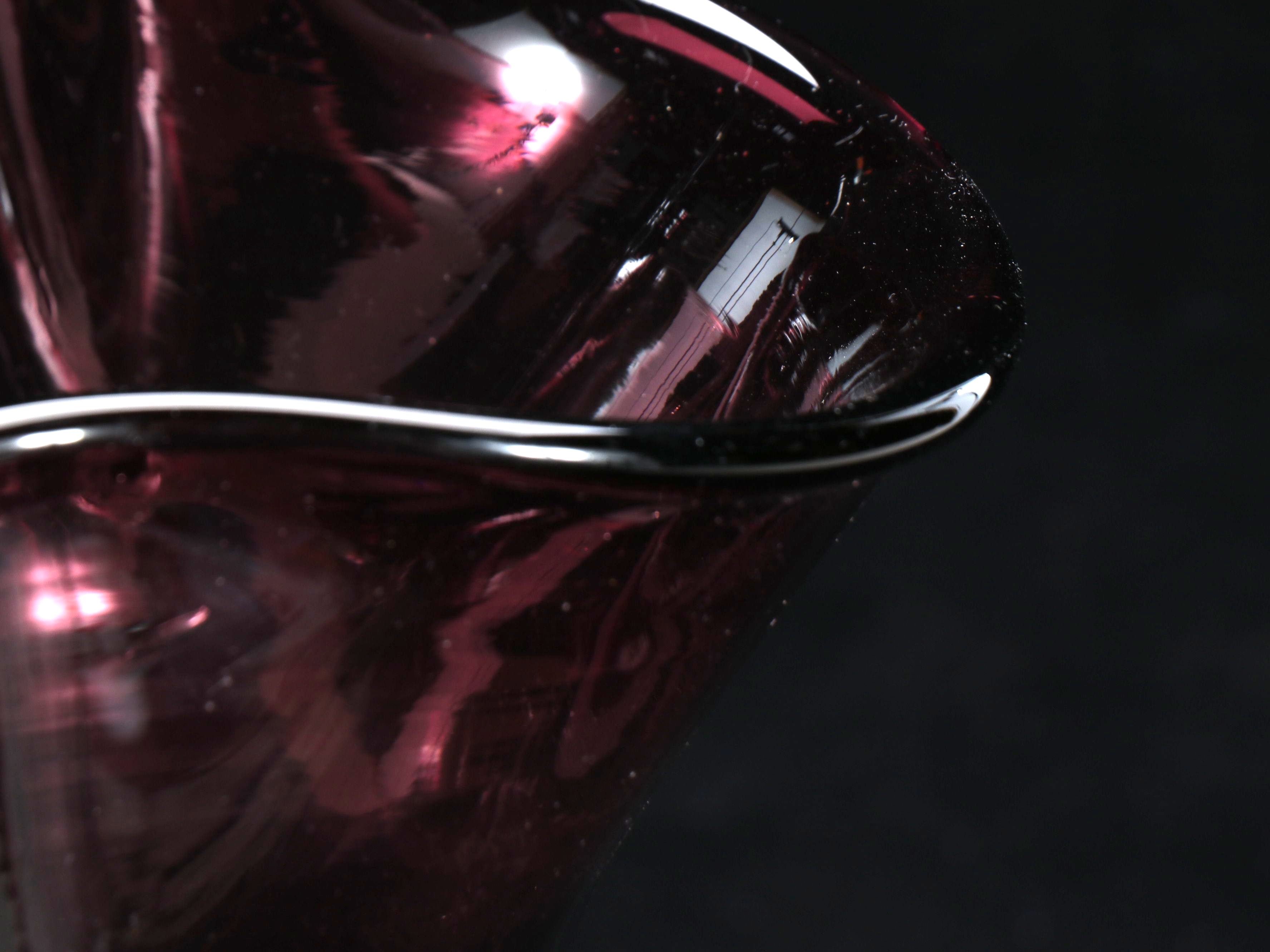 Blenko Amethyst Glass Handkerchief Vase