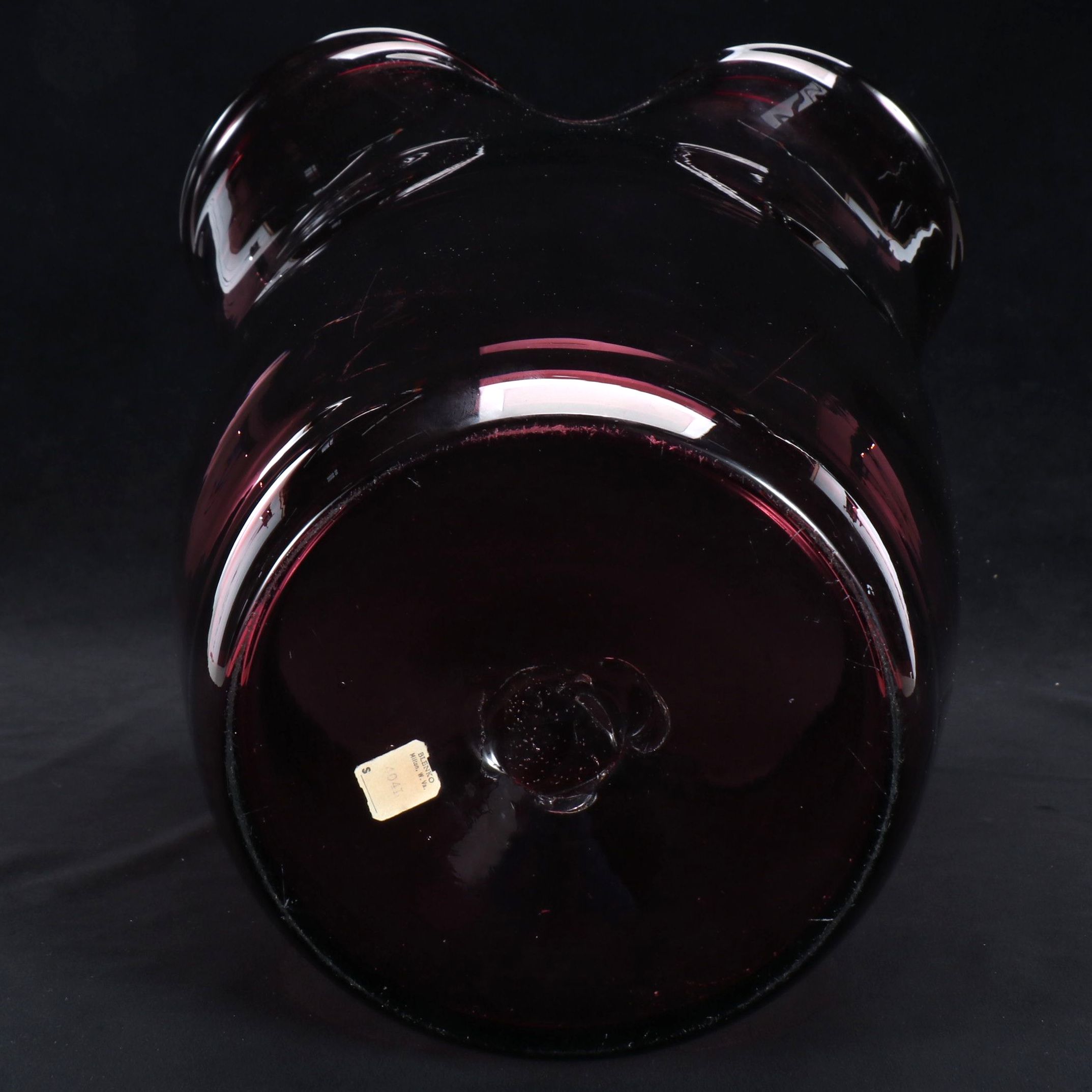 Blenko Amethyst Glass Handkerchief Vase