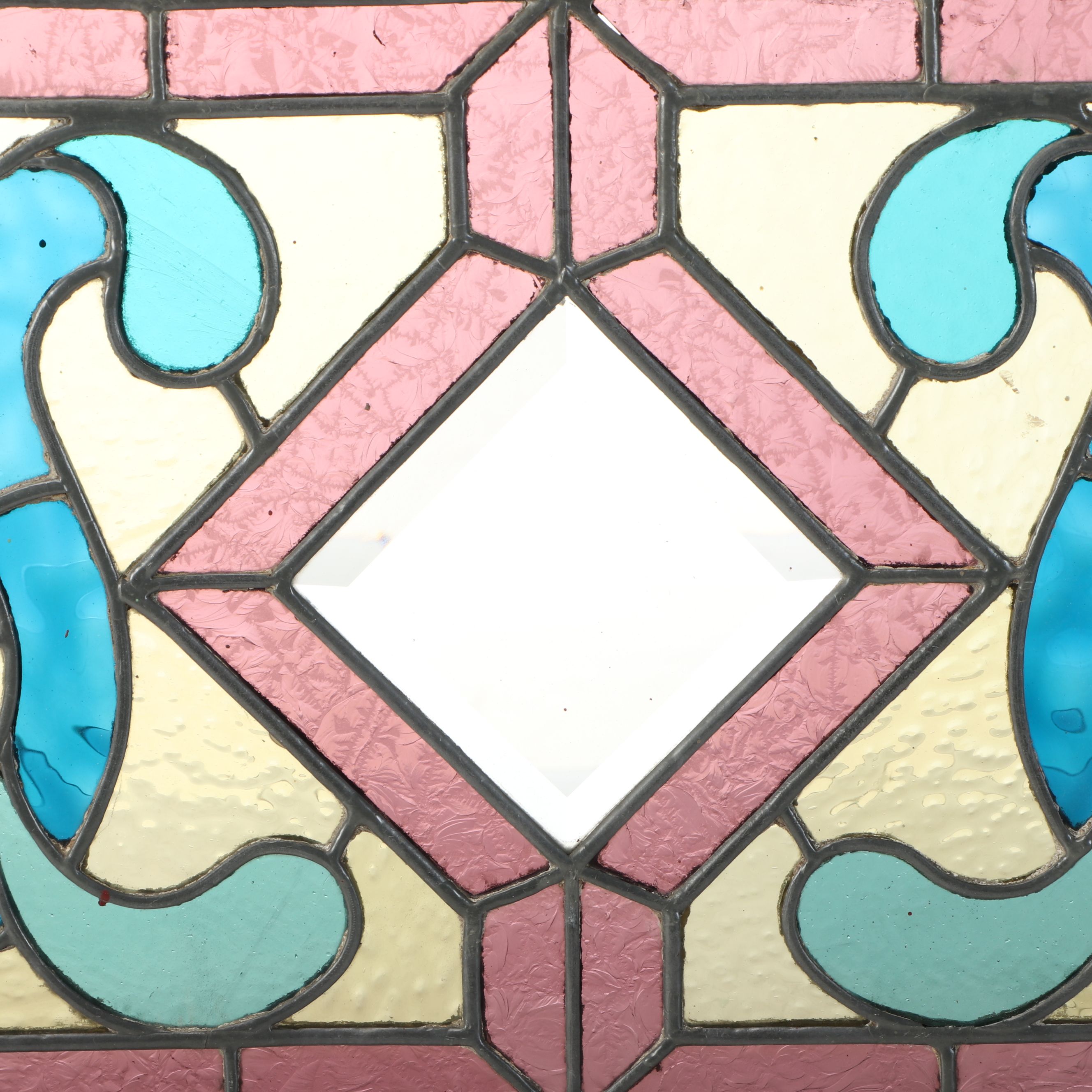 Stained Glass Transom Window Panel, Early 20th Century