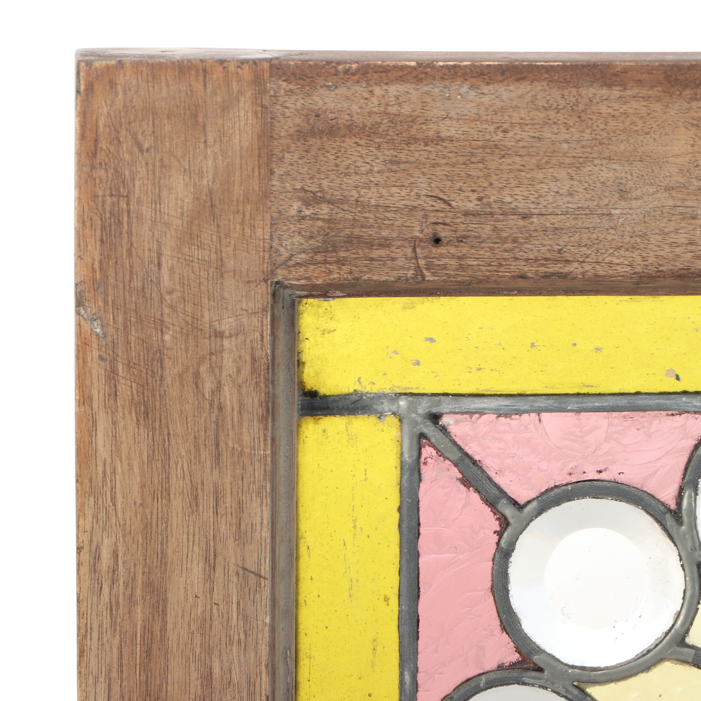 Stained Glass Transom Window Panel, Early 20th Century