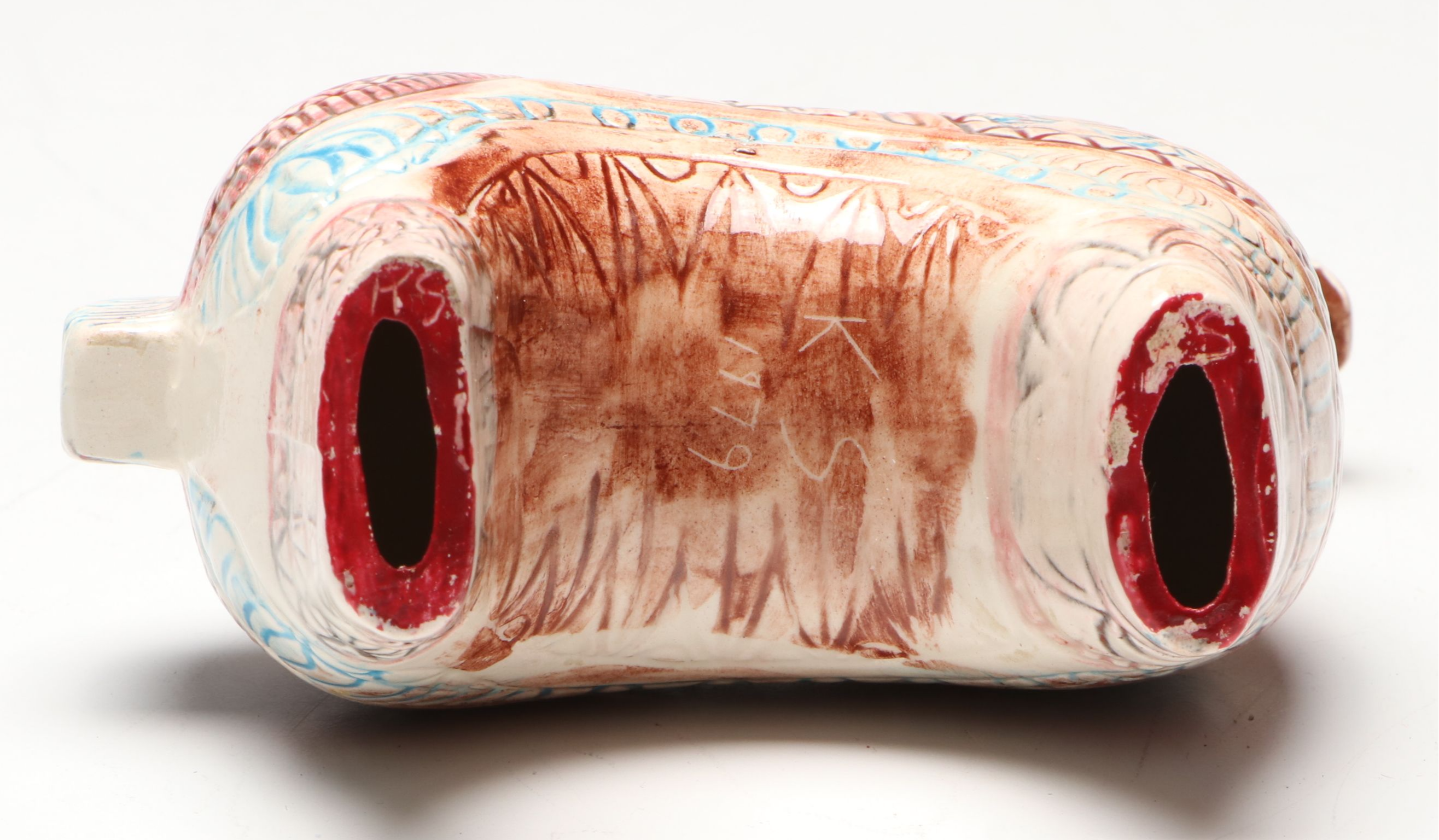 Artist Signed Folk Art Pottery Horse, 1979