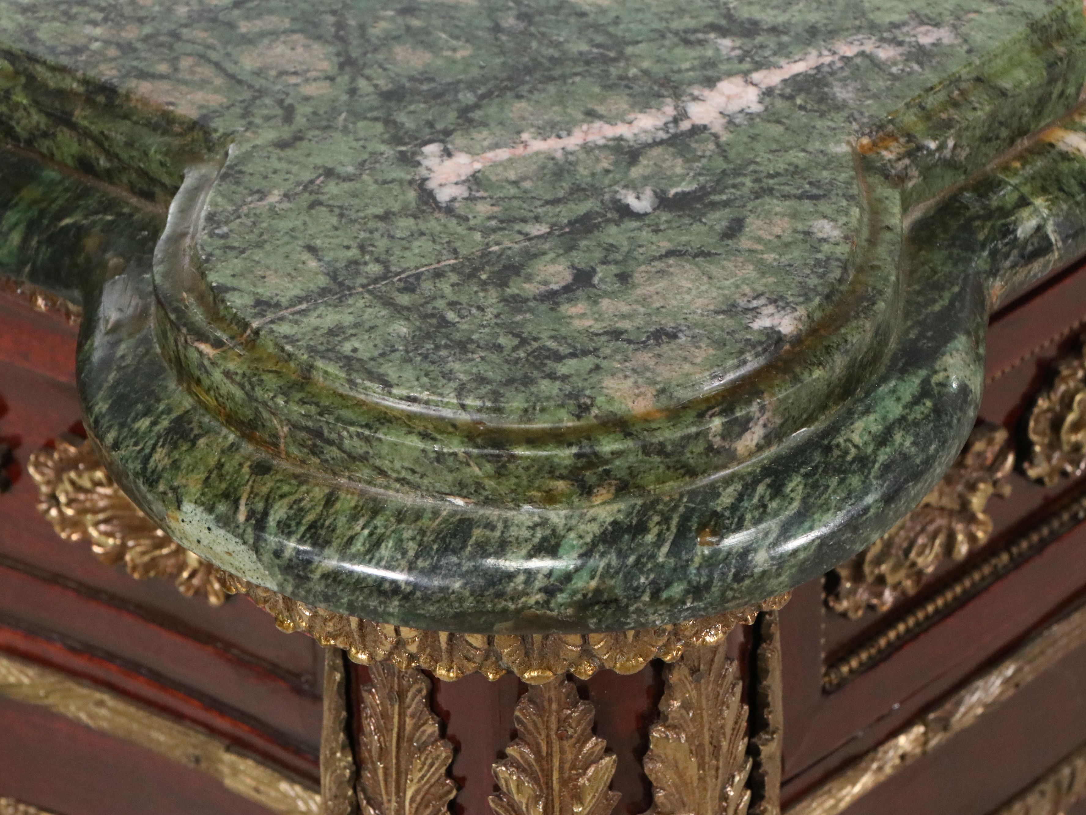 Napoleon III Style Ormolu Mounted Mahogany Buffet with Marble Top