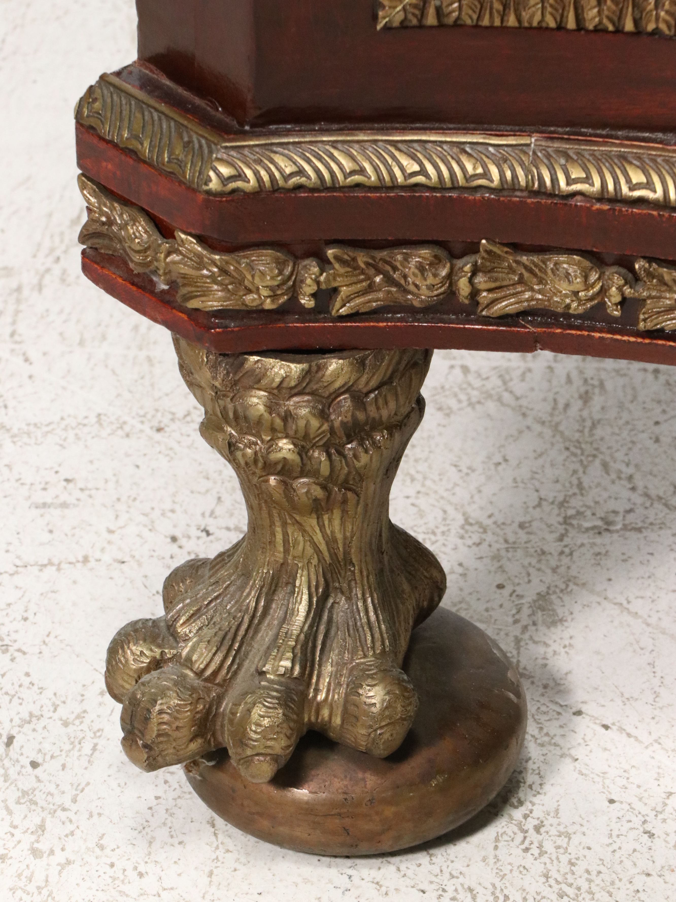 Napoleon III Style Ormolu Mounted Mahogany Buffet with Marble Top