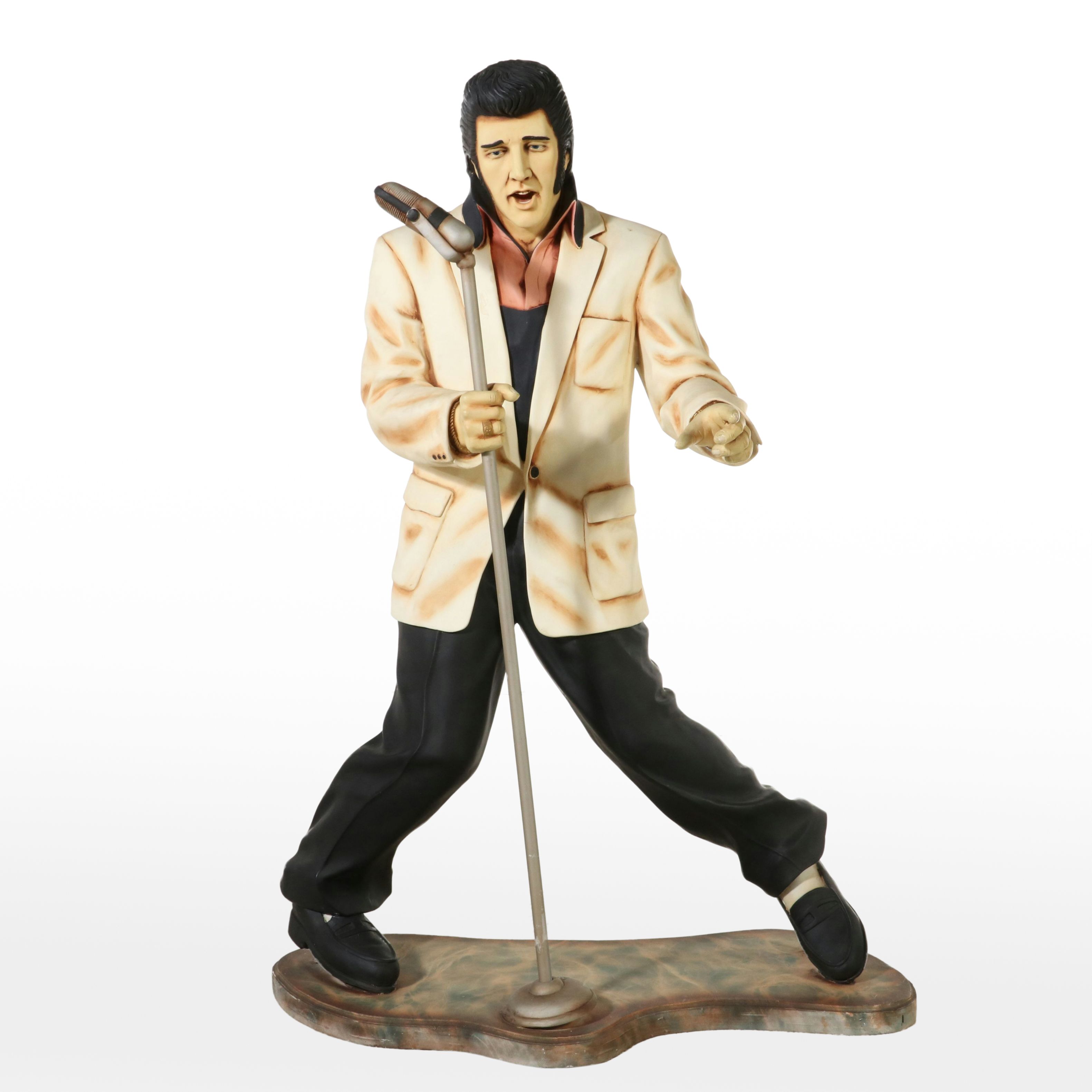 Life-Sized Elvis Presley Hand-Painted Statue