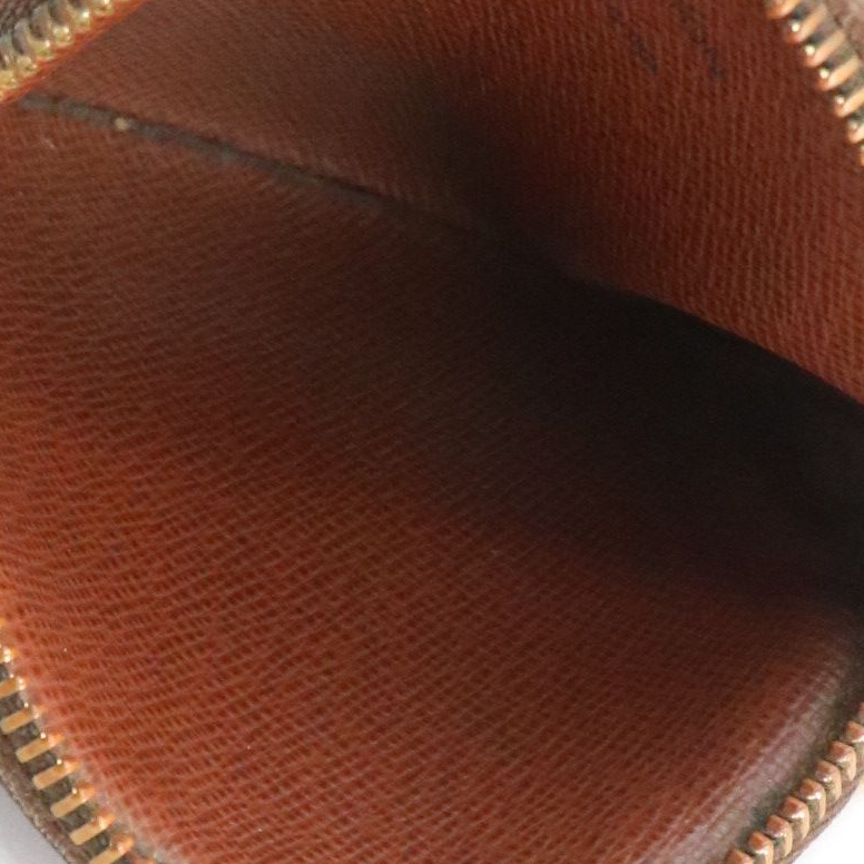 Louis Vuitton Round Coin Pouch in Monogram Canvas and Leather