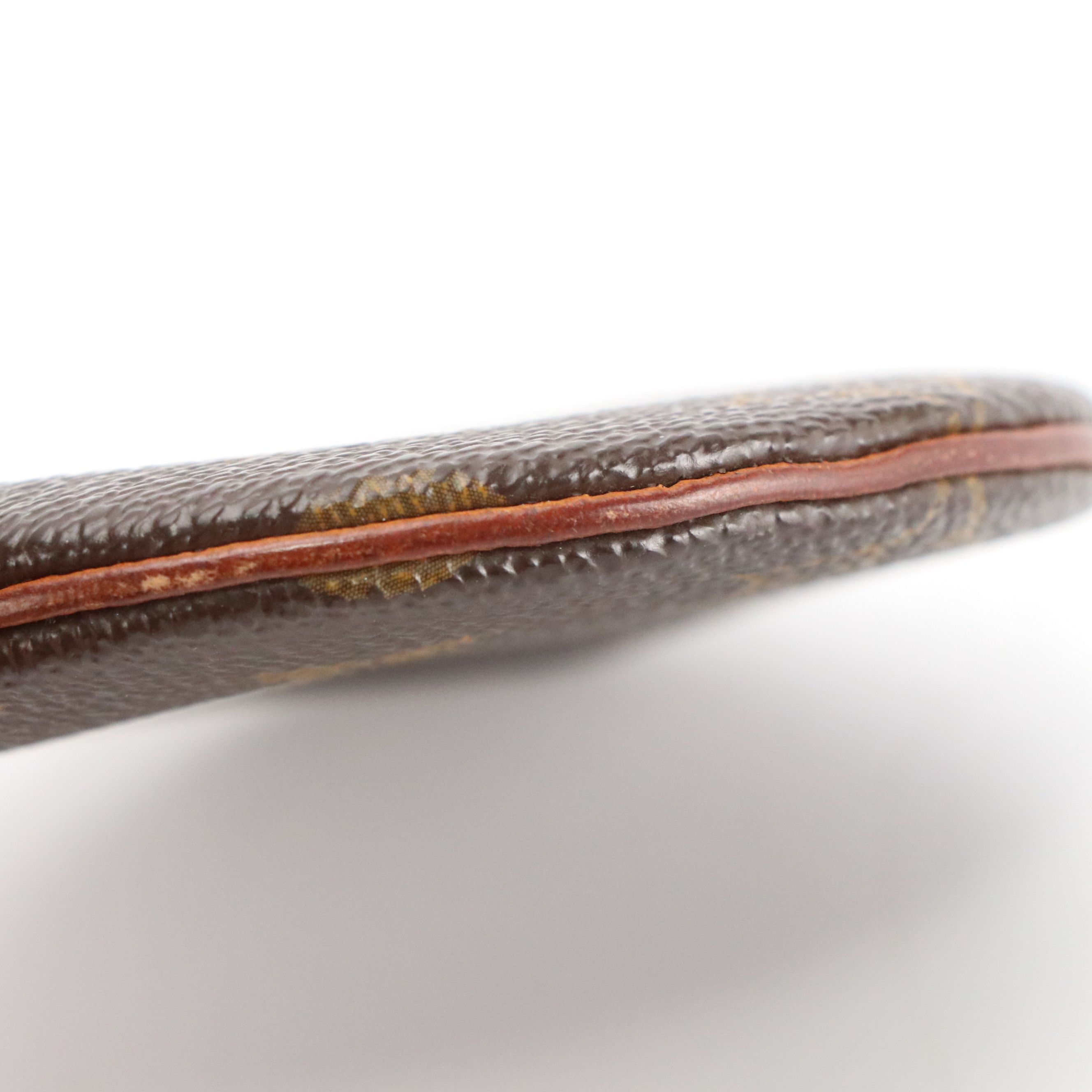 Louis Vuitton Round Coin Pouch in Monogram Canvas and Leather