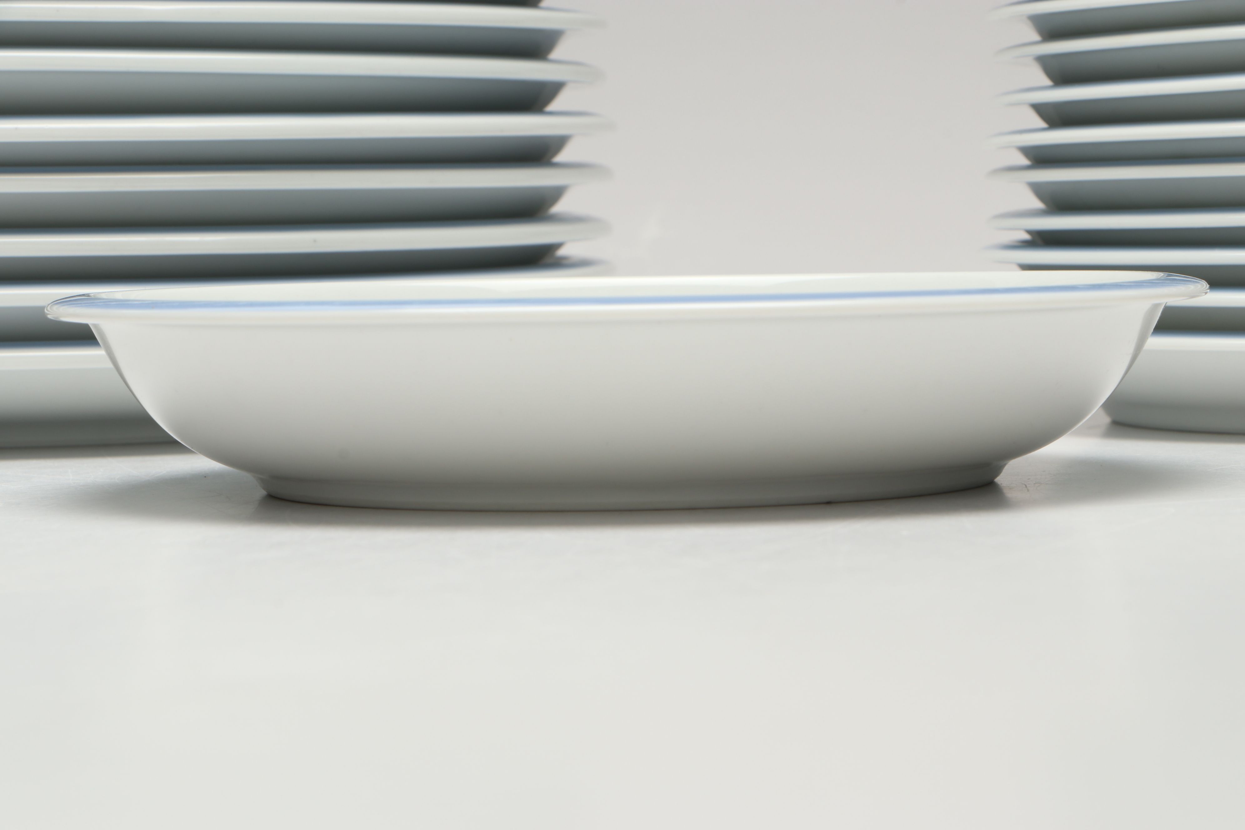 Denby-Langley "Blue Daisy Touch of Blue" Ceramic Dinnerware, 1977-1981