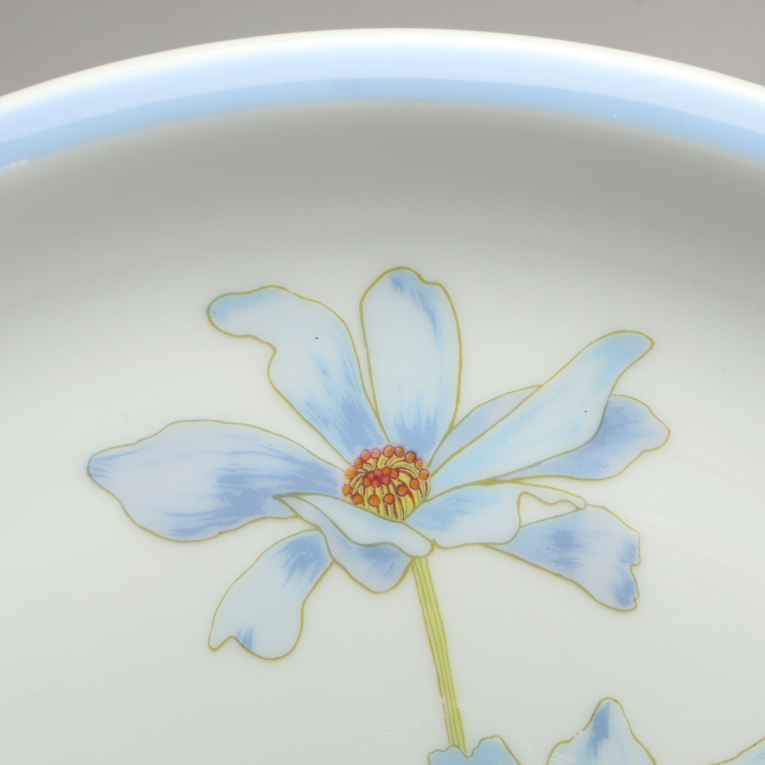 Denby-Langley "Blue Daisy Touch of Blue" Ceramic Dinnerware, 1977-1981