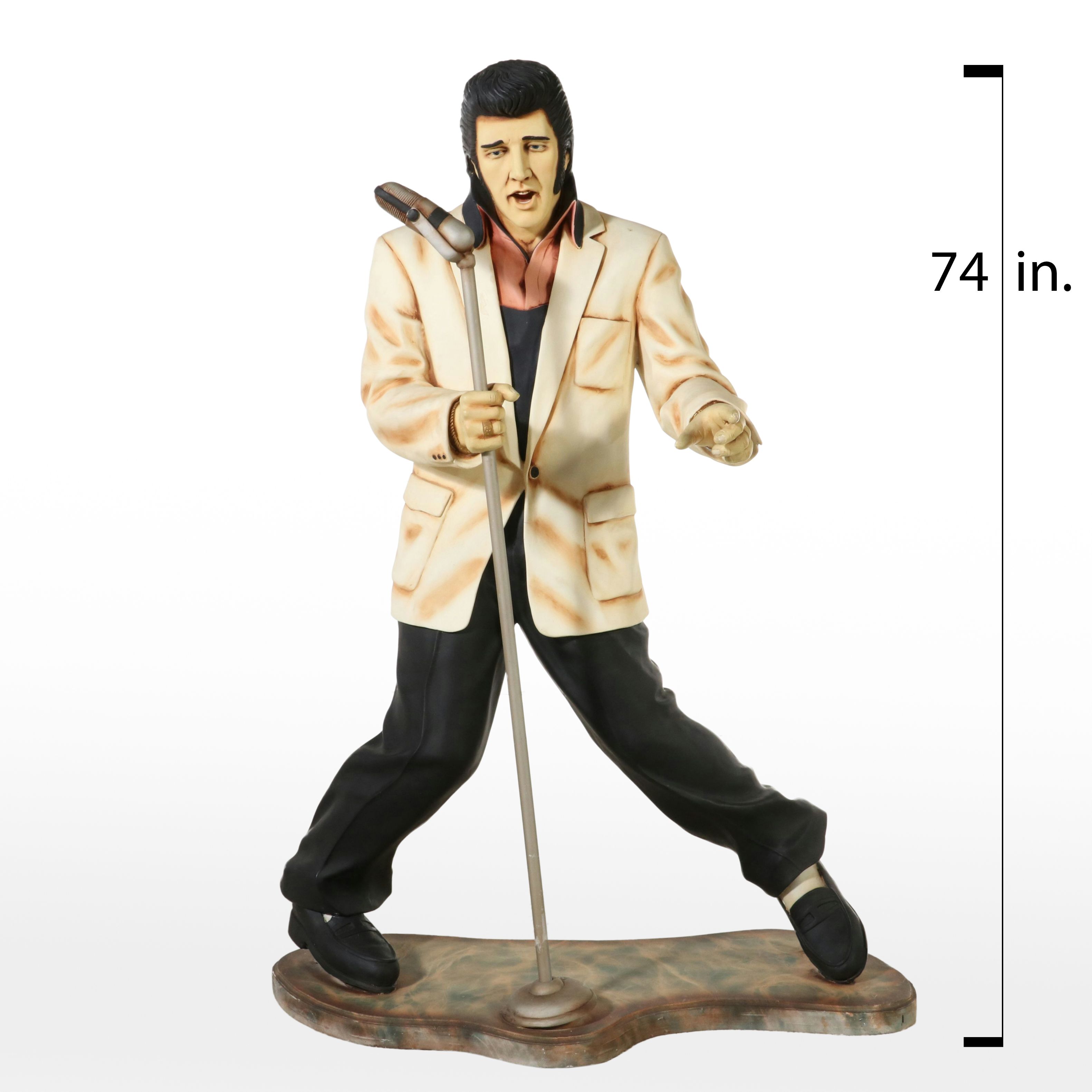 Life-Sized Elvis Presley Hand-Painted Statue