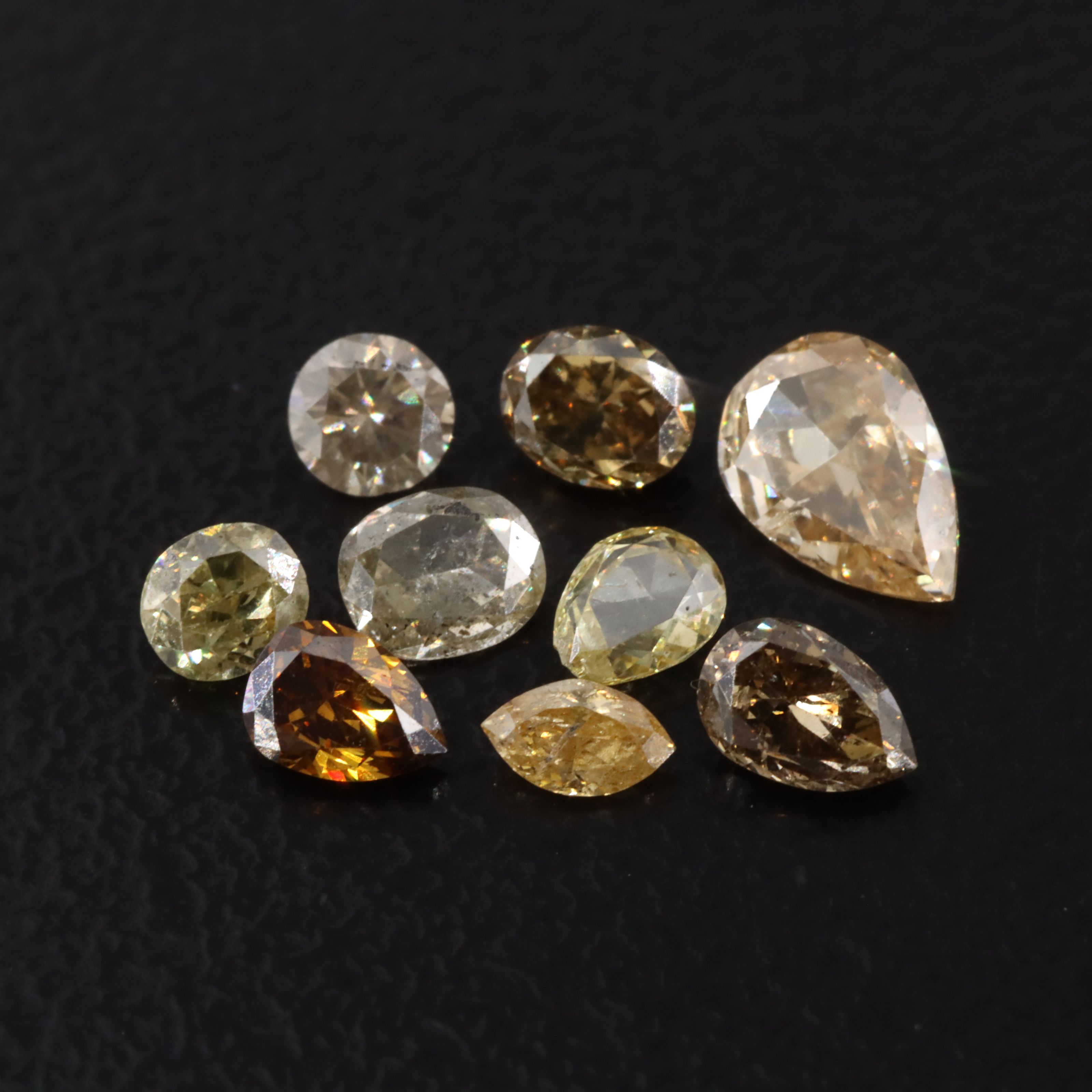 Loose 1.54 CTW Diamonds Including Fancy Colors