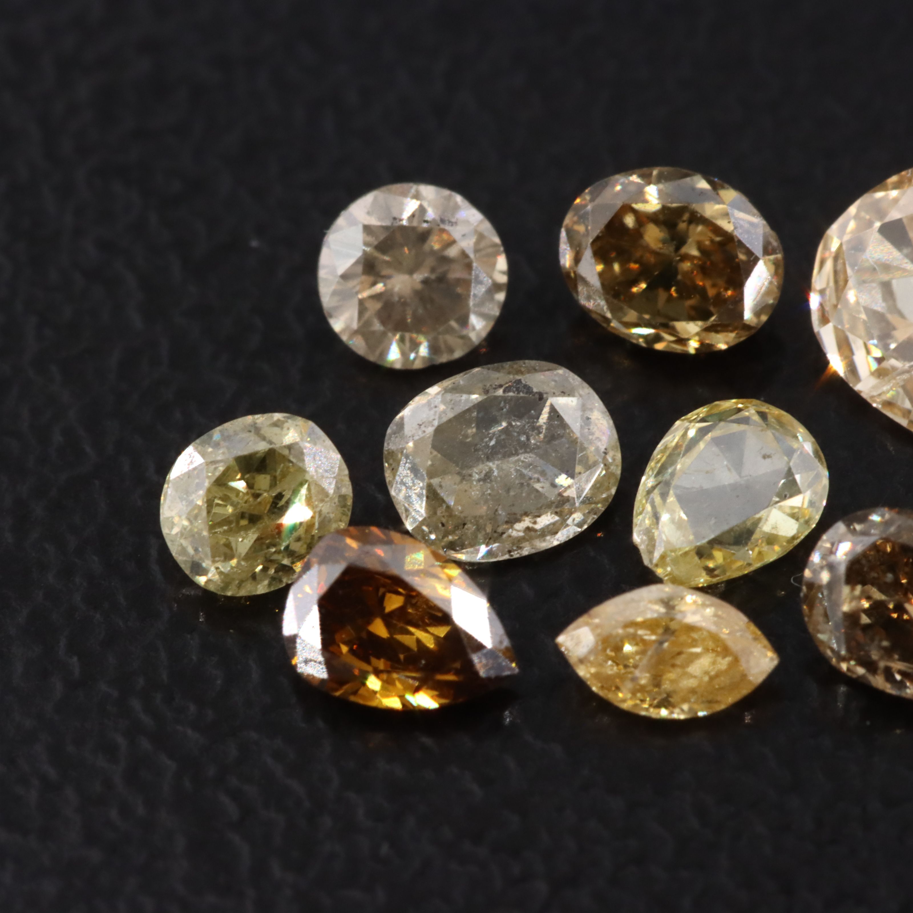 Loose 1.54 CTW Diamonds Including Fancy Colors