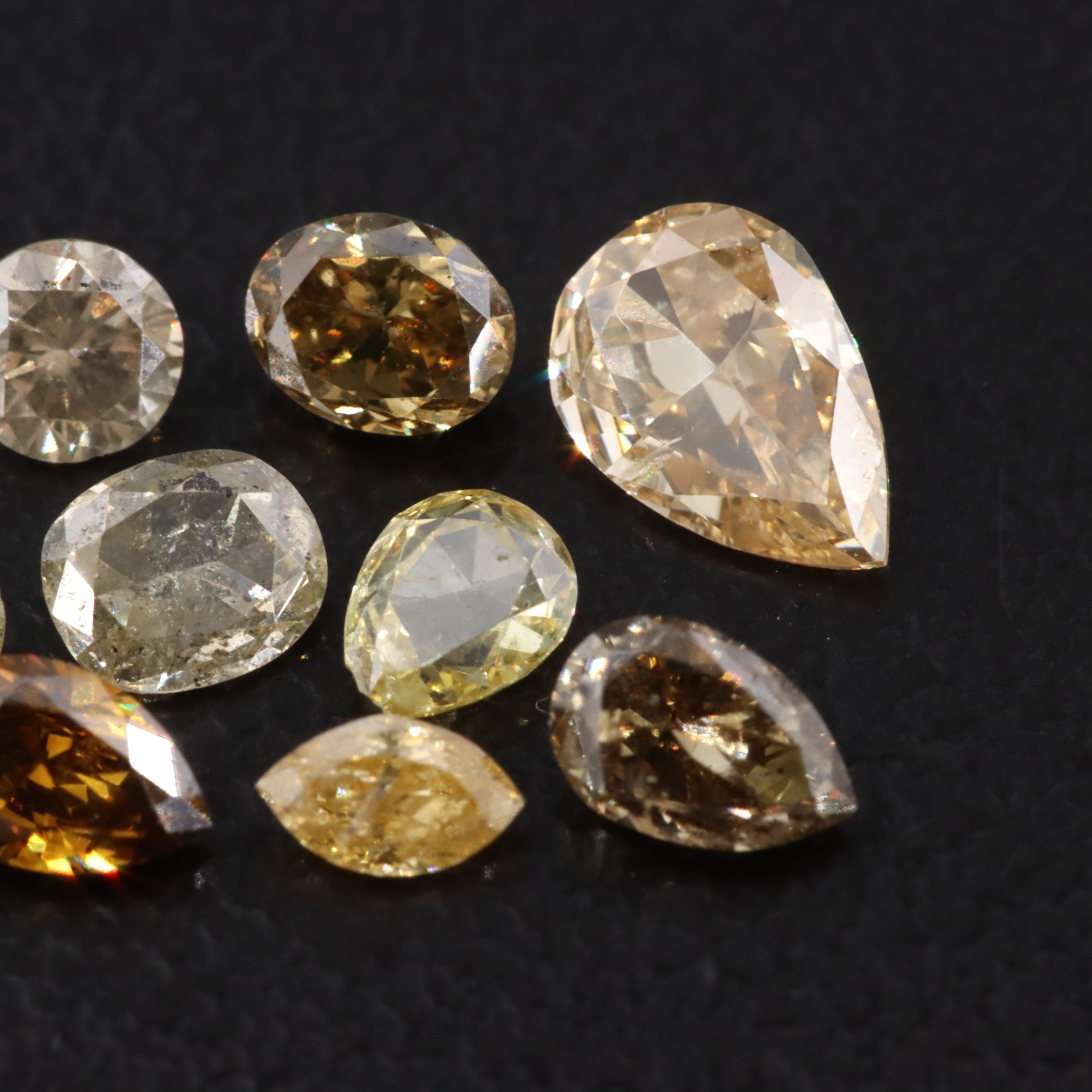 Loose 1.54 CTW Diamonds Including Fancy Colors