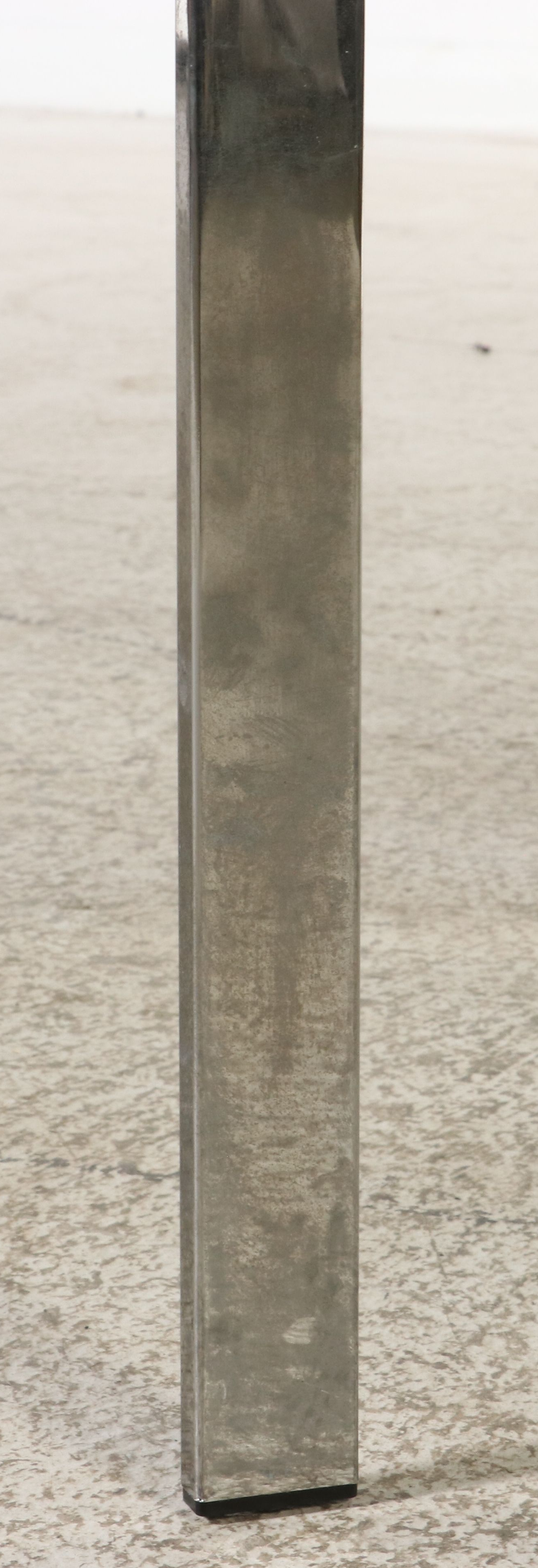 Postmodern Style Chrome and Glass X-Base Coffee Table, Late 20th Century