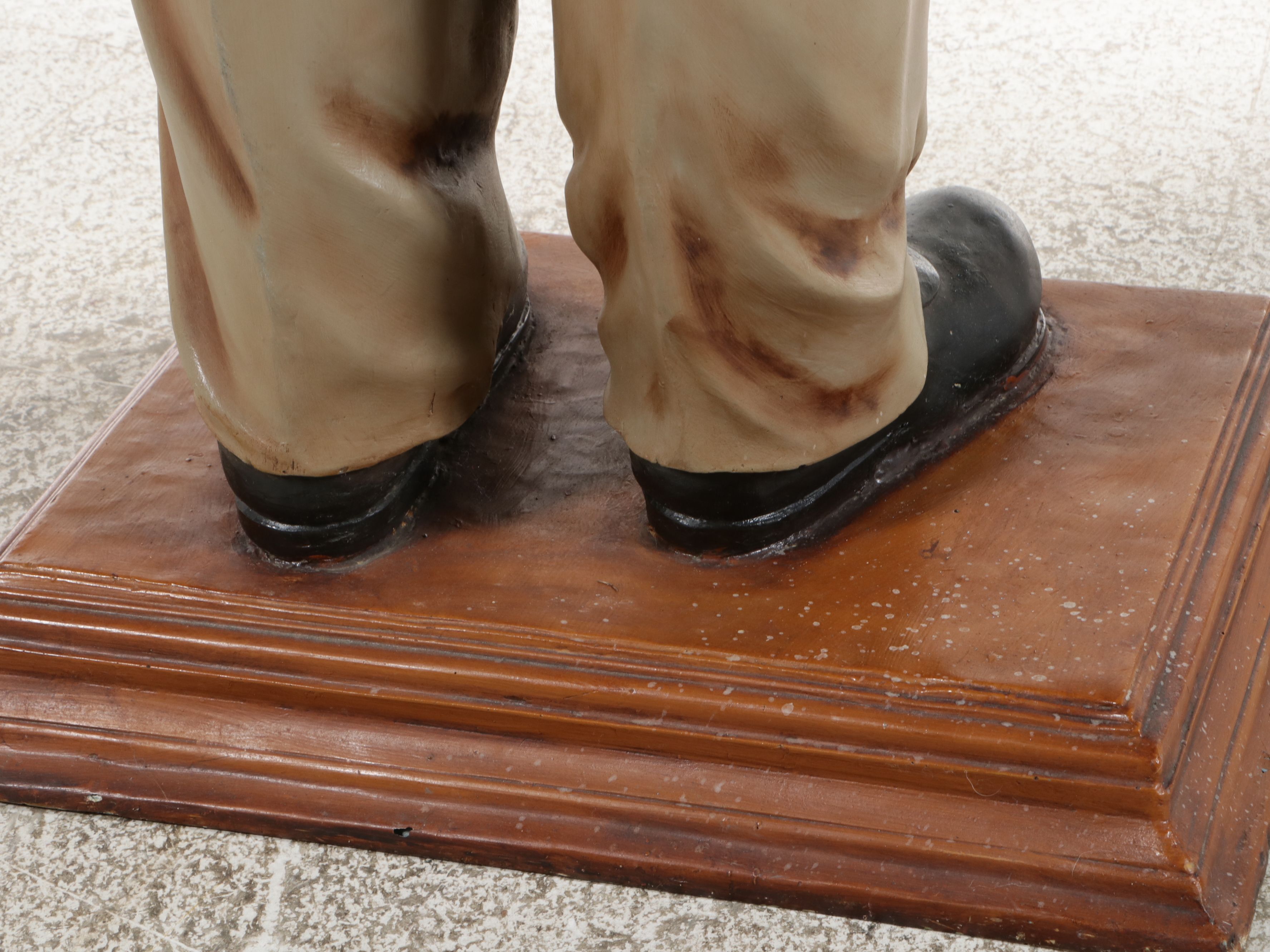 Life-Sized Hand-Painted Butler Statue