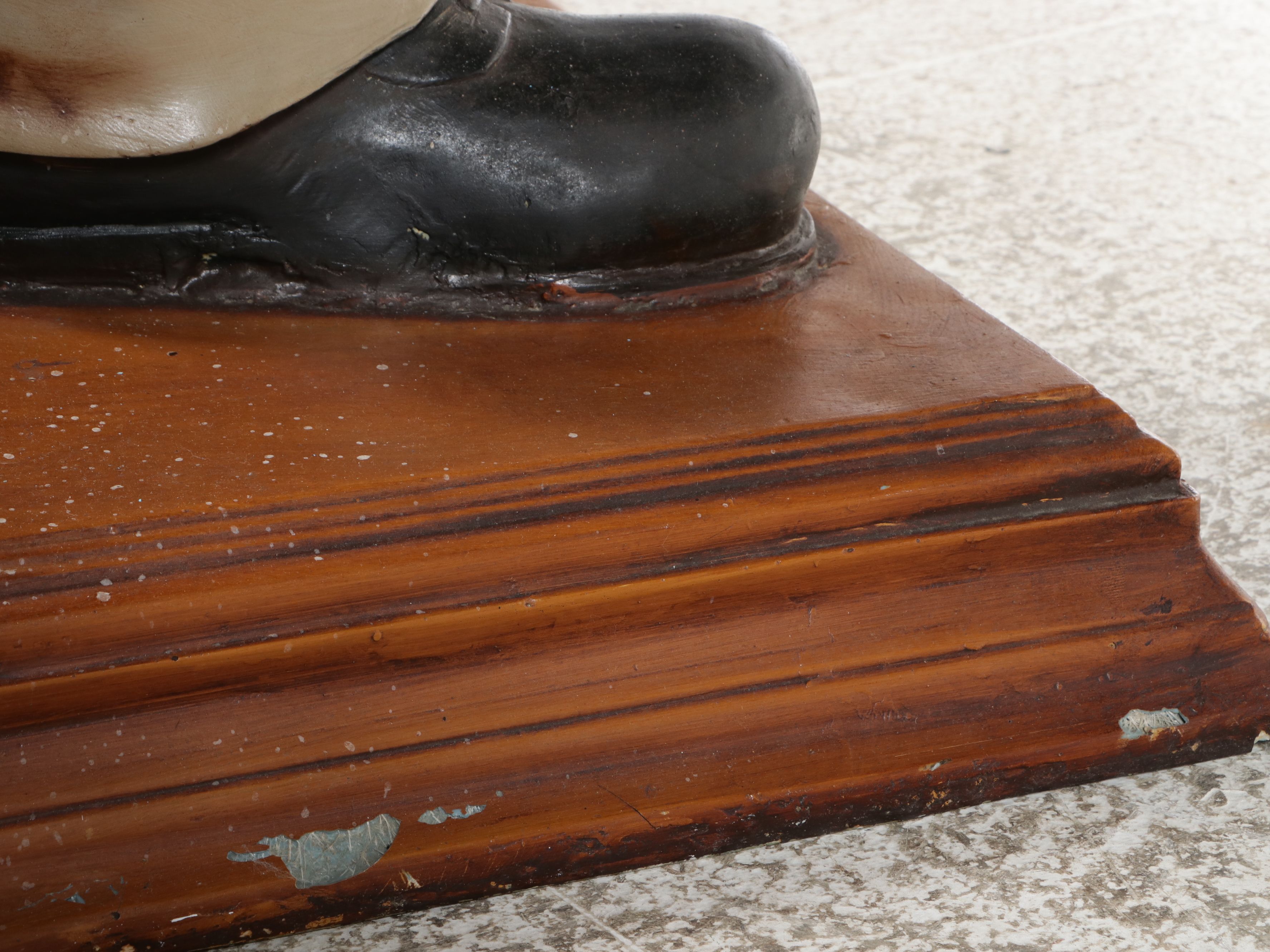 Life-Sized Hand-Painted Butler Statue