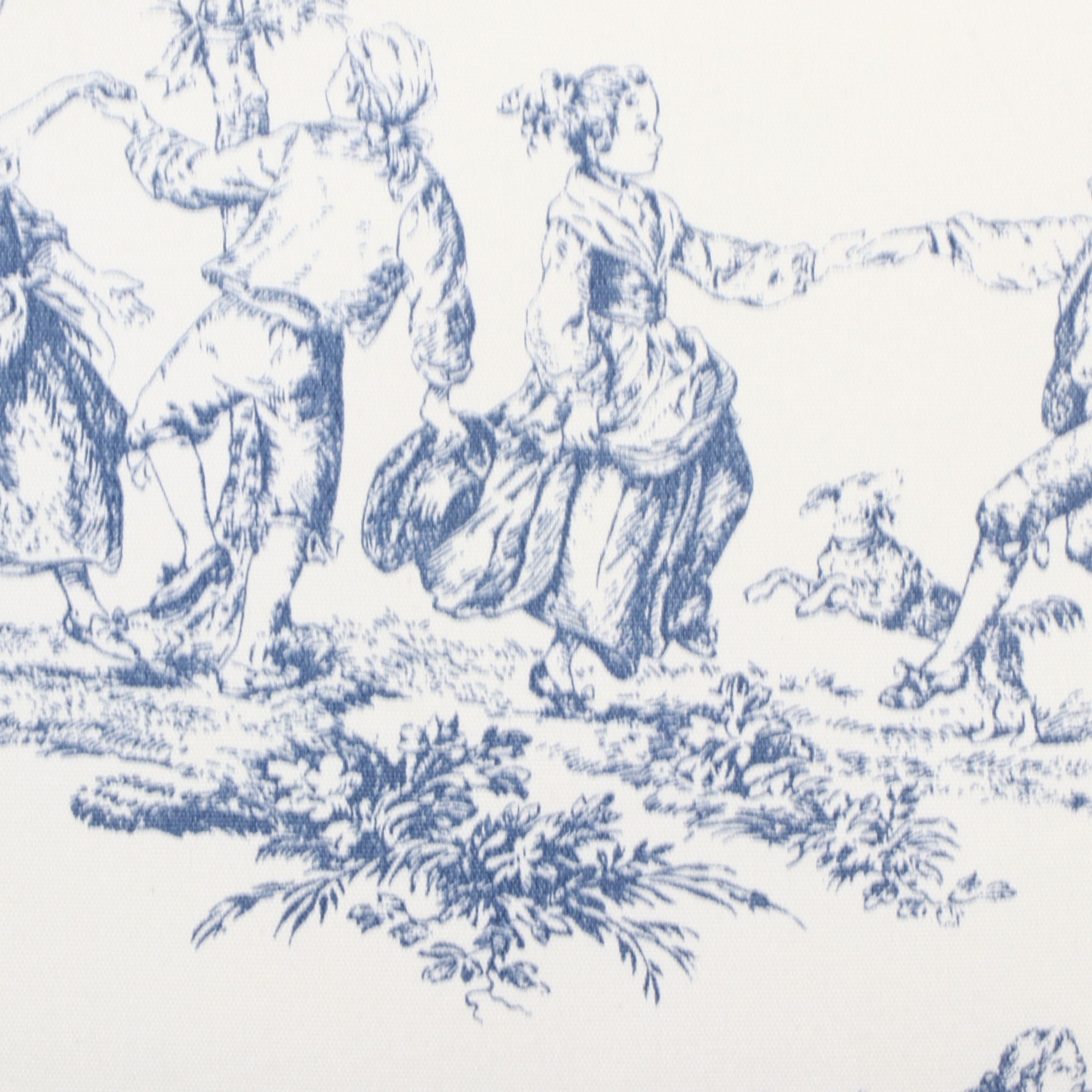 Brandywine Design Ladder-Back Armchair with Toile Upholstery