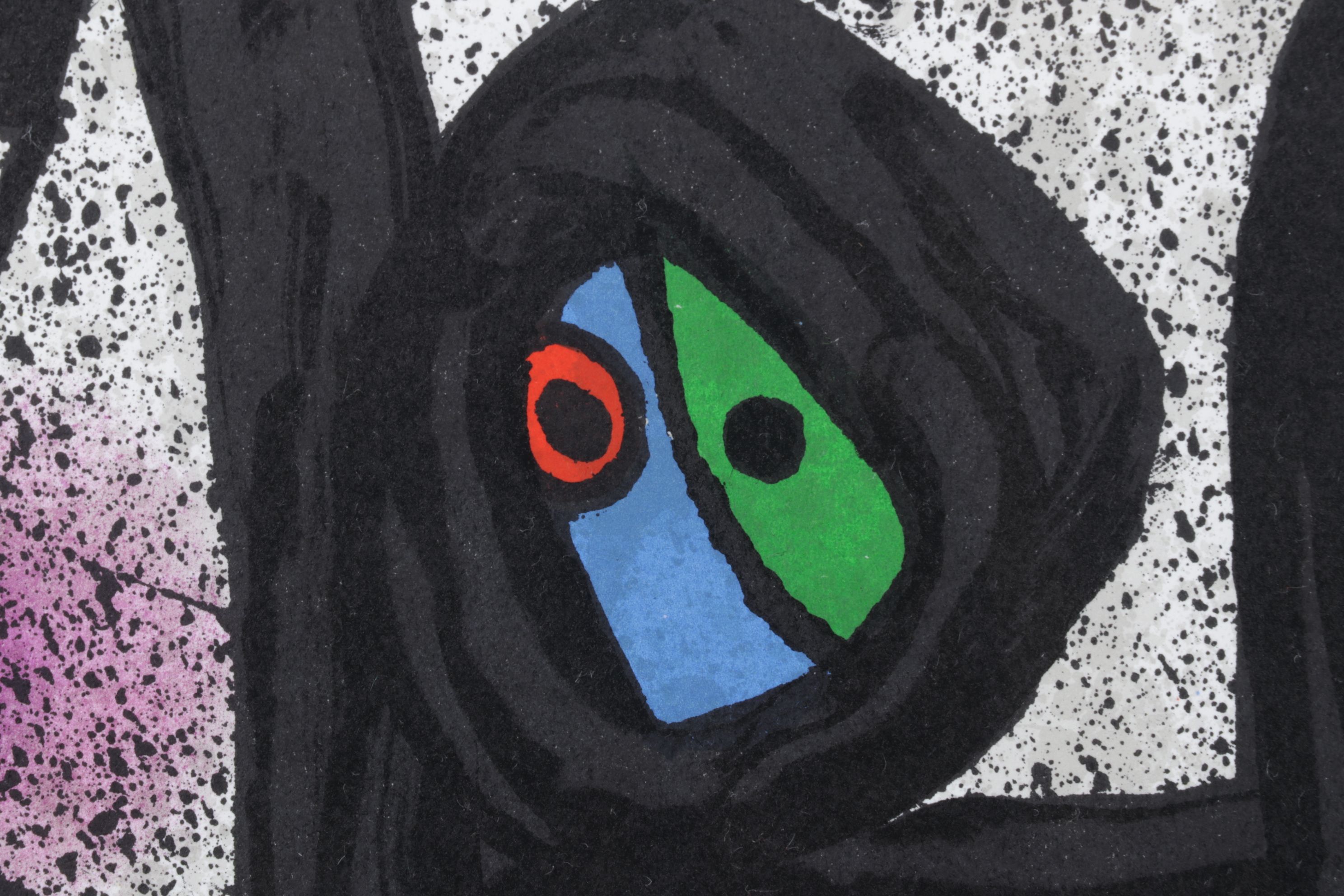 Joan Miró Color Lithograph for "Derrière le Miroir," 1971