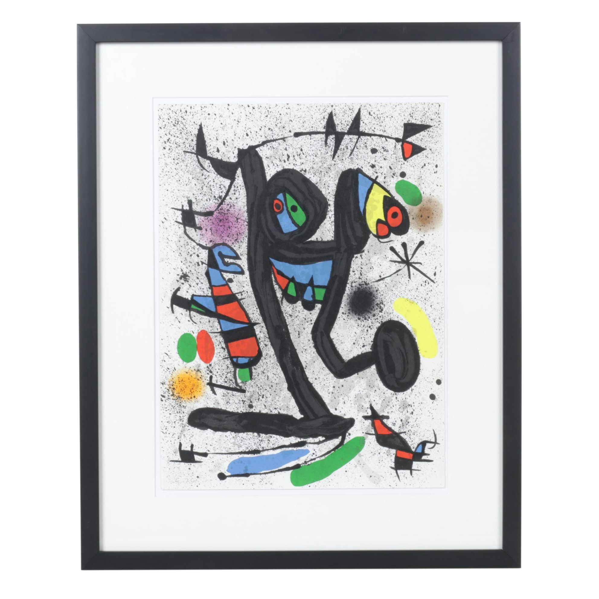 Joan Miró Color Lithograph for "Derrière le Miroir," 1971