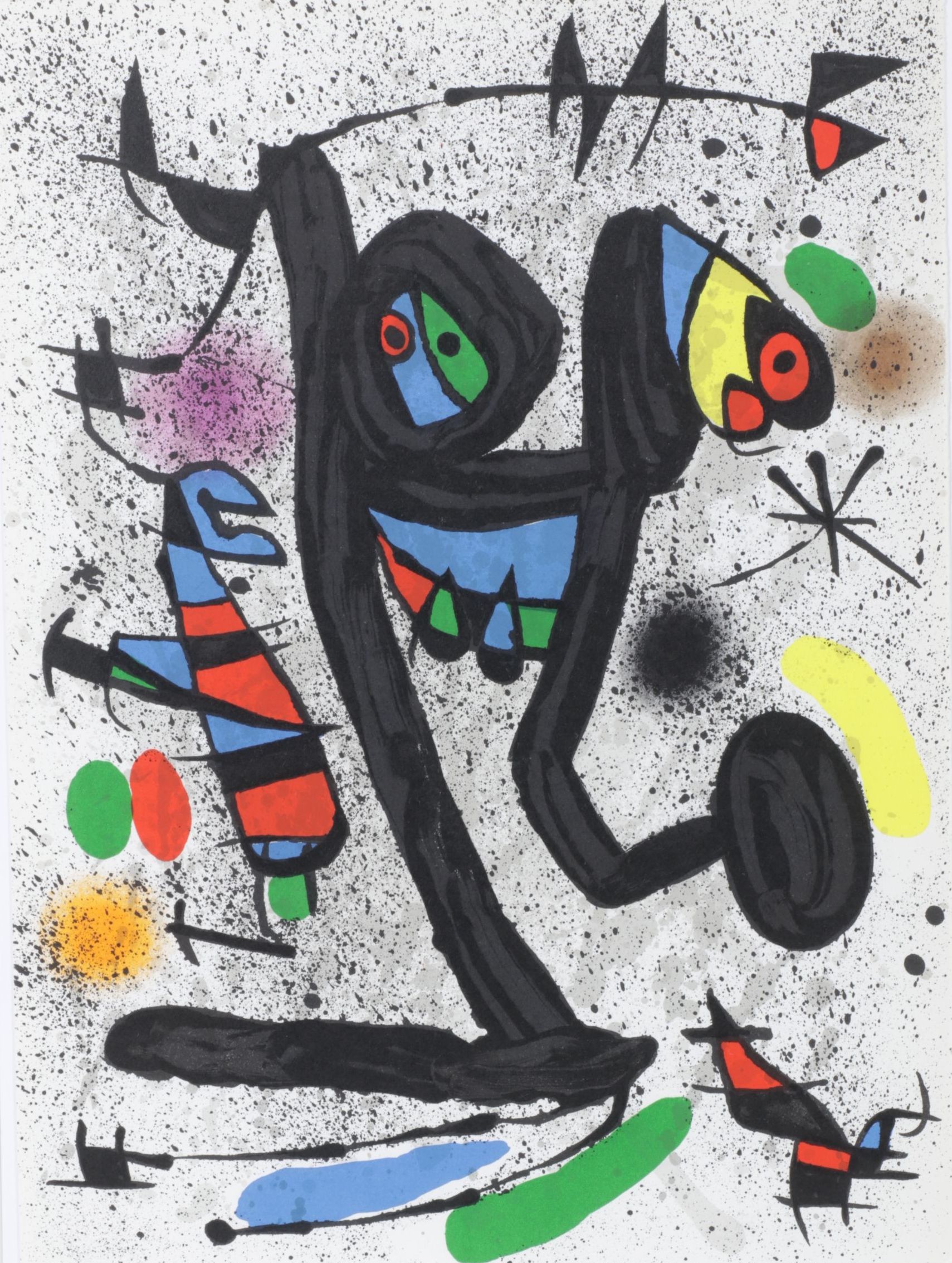 Joan Miró Color Lithograph for "Derrière le Miroir," 1971