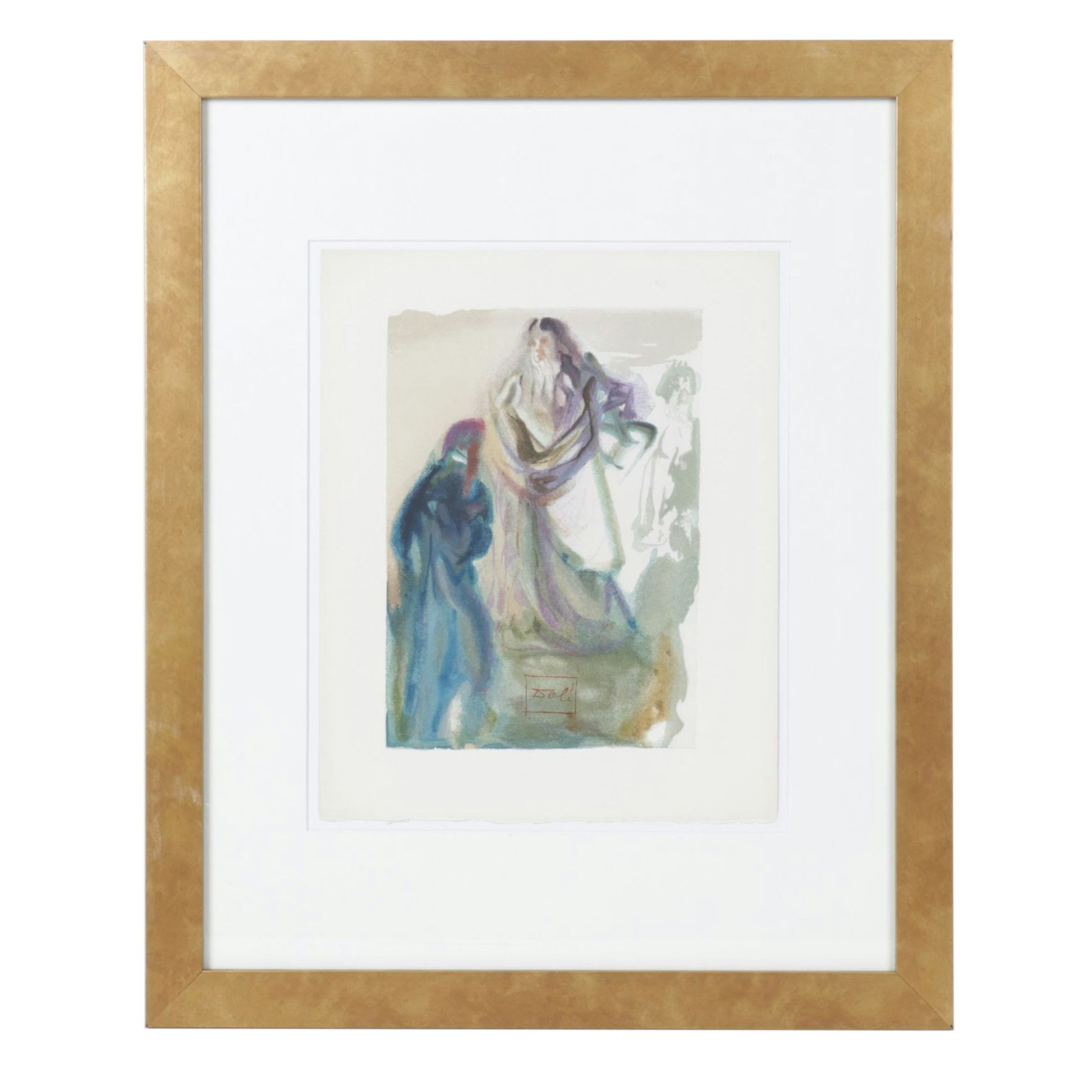 Salvador Dalí Wood Engraving "La Marche vers Dieu," 1960–1964