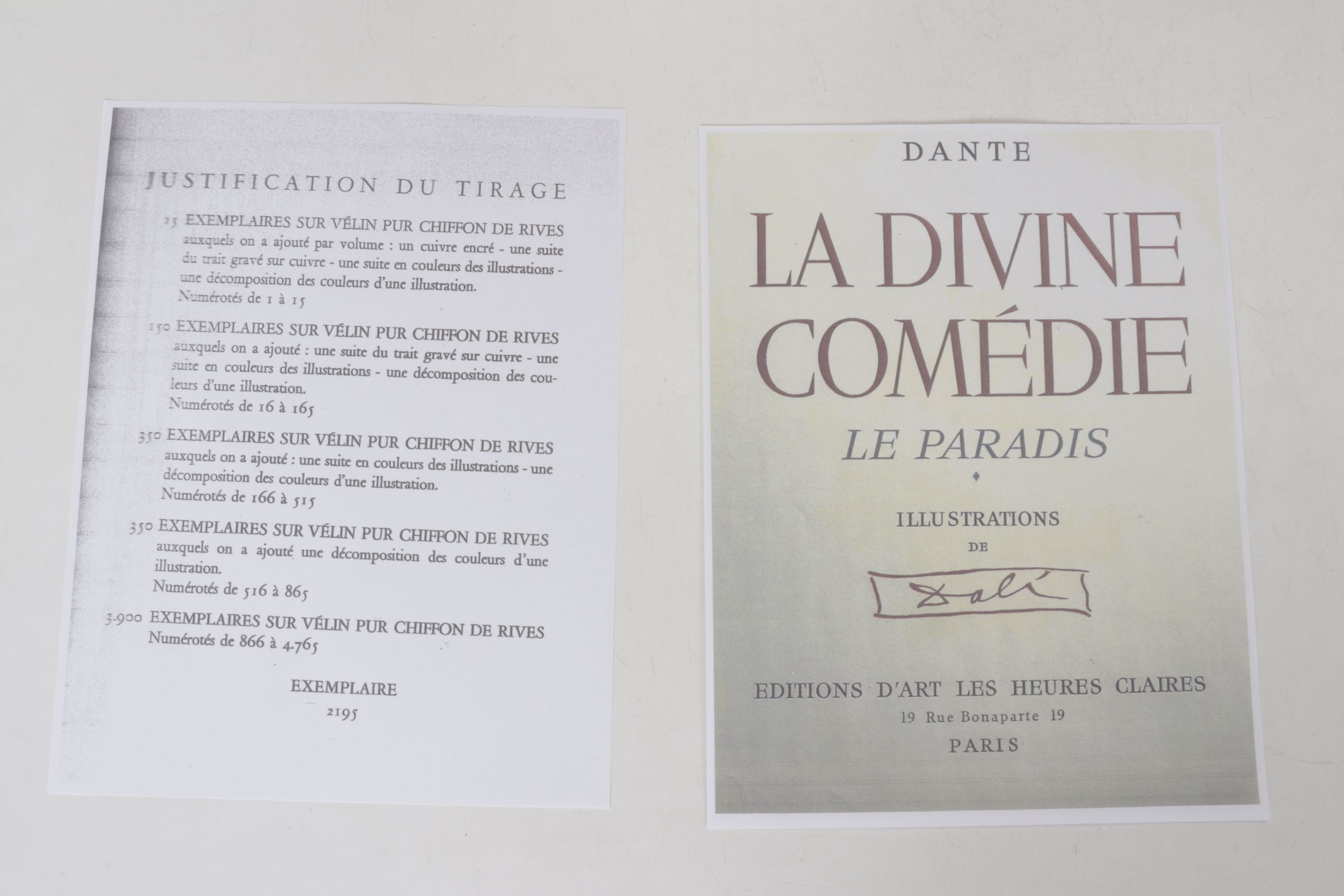 Salvador Dalí Wood Engraving "L'Archange Gabriel," 1960–1964