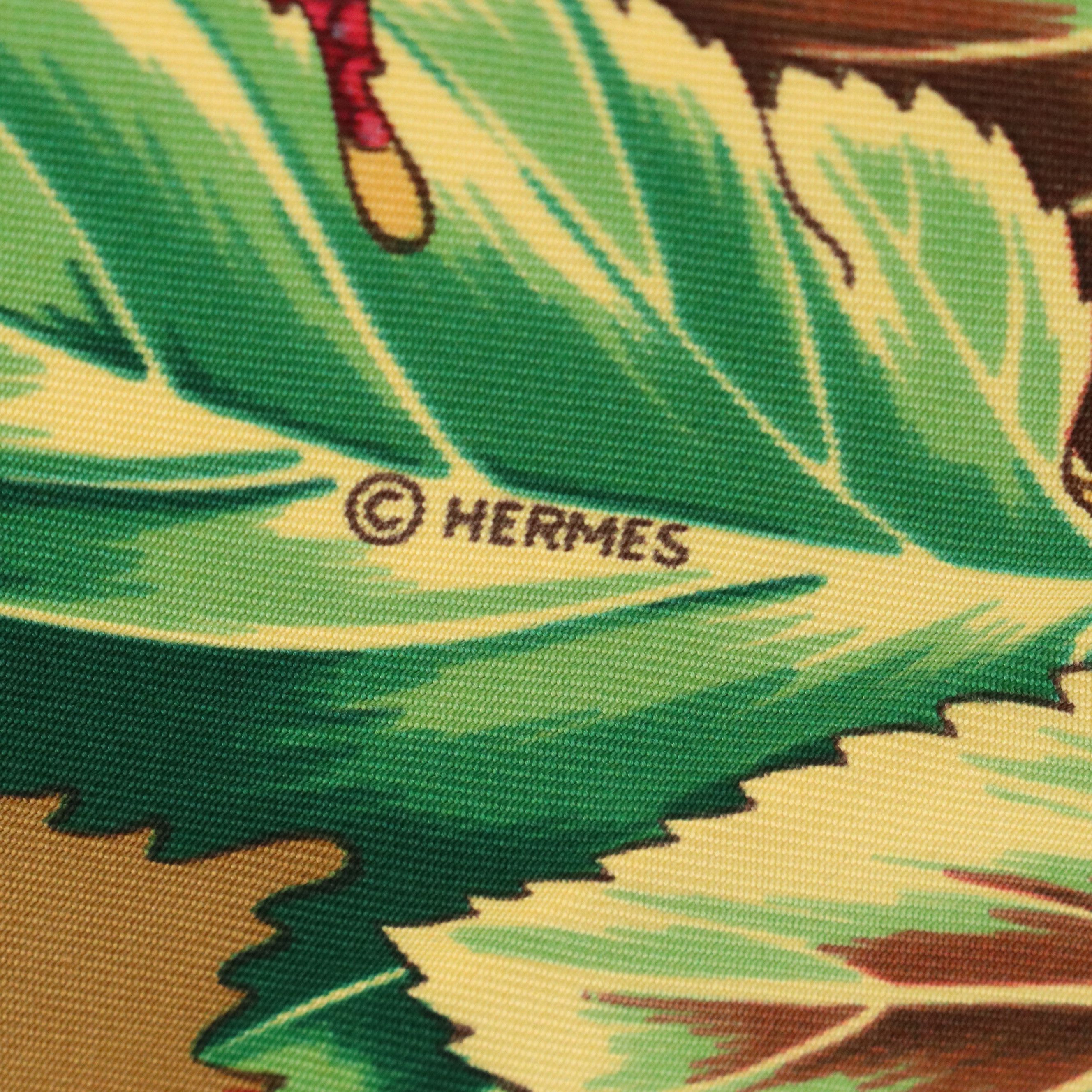 Hermès "L'Arbre de Soie" Silk Twill Scarf 90