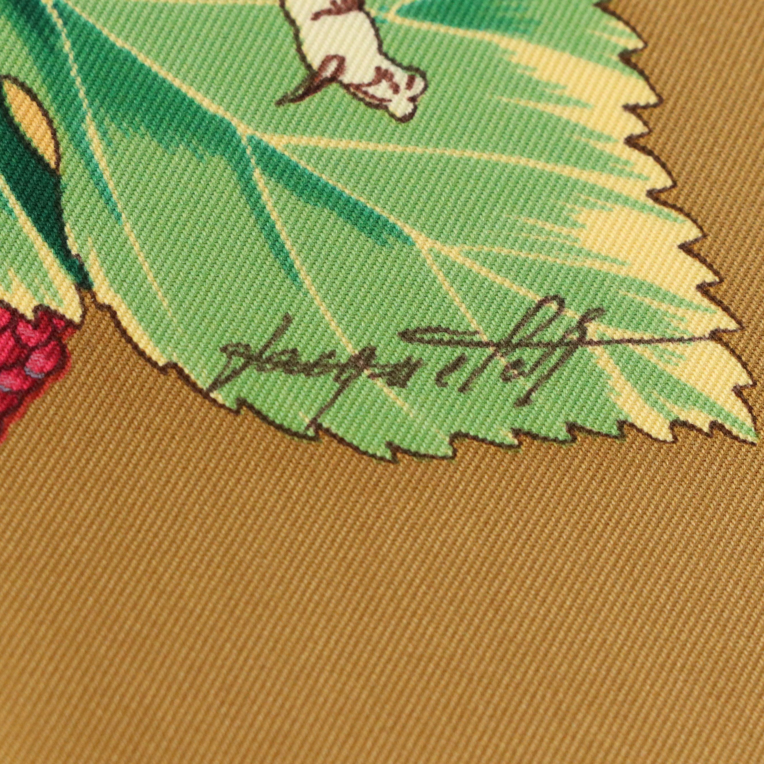 Hermès "L'Arbre de Soie" Silk Twill Scarf 90