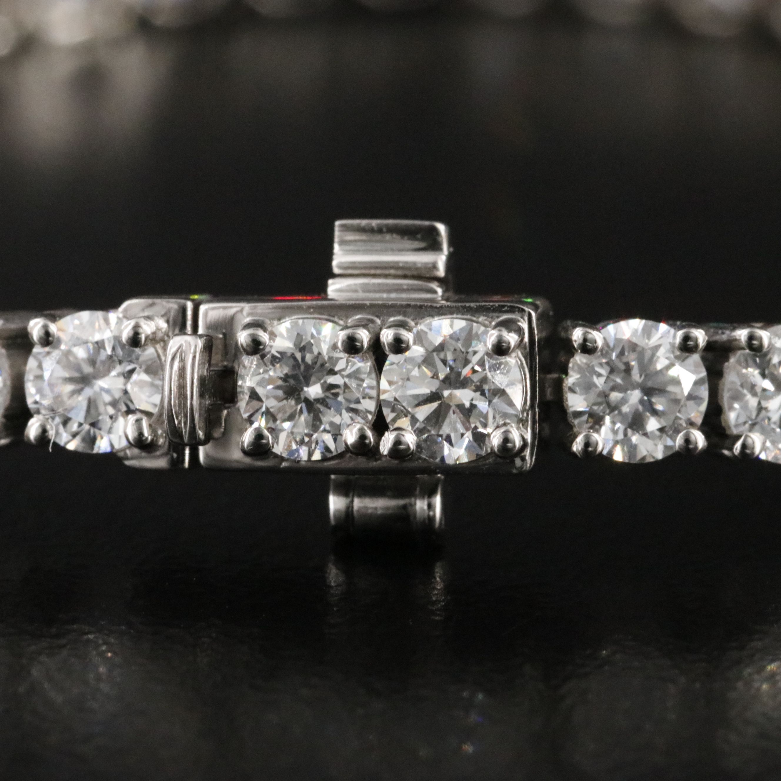 Platinum 8.68 CTW Lab Grown Diamond Line Bracelet