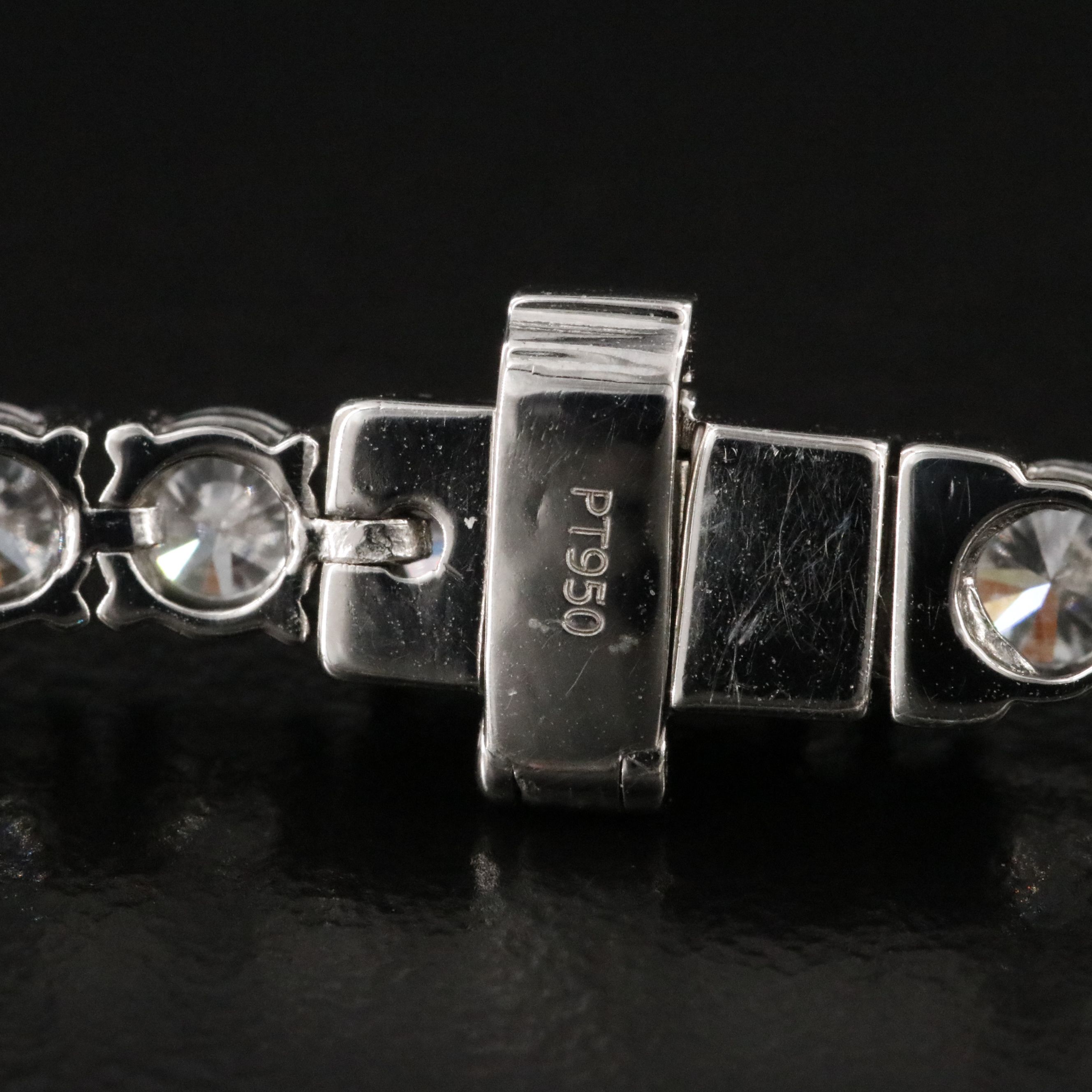 Platinum 8.68 CTW Lab Grown Diamond Line Bracelet