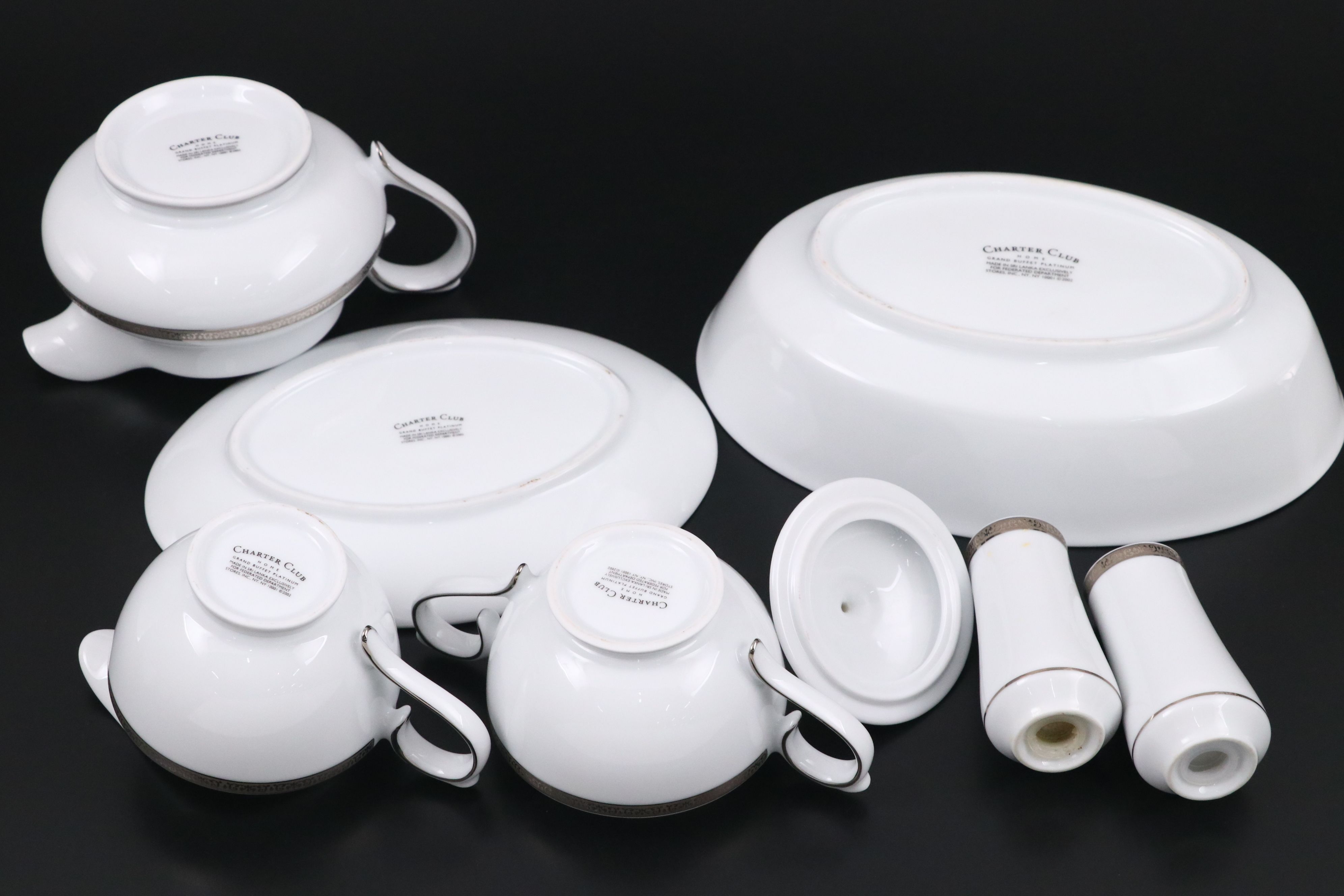 Charter Club "Grand Buffet Platinum" Ceramic Dinnerware, 2006–2016
