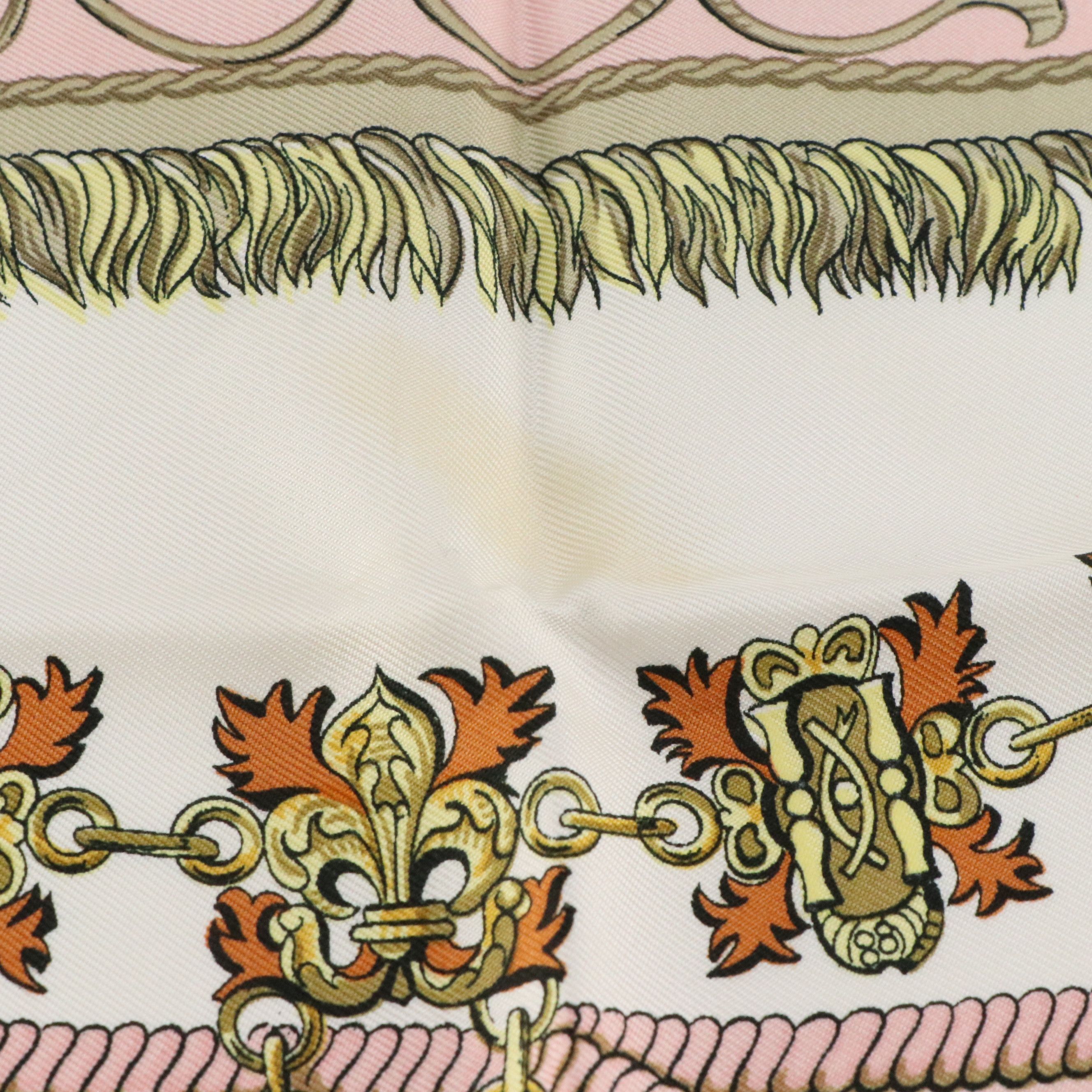 Hermès "Lvdovicvs Magnvs" Silk Twill Scarf 90