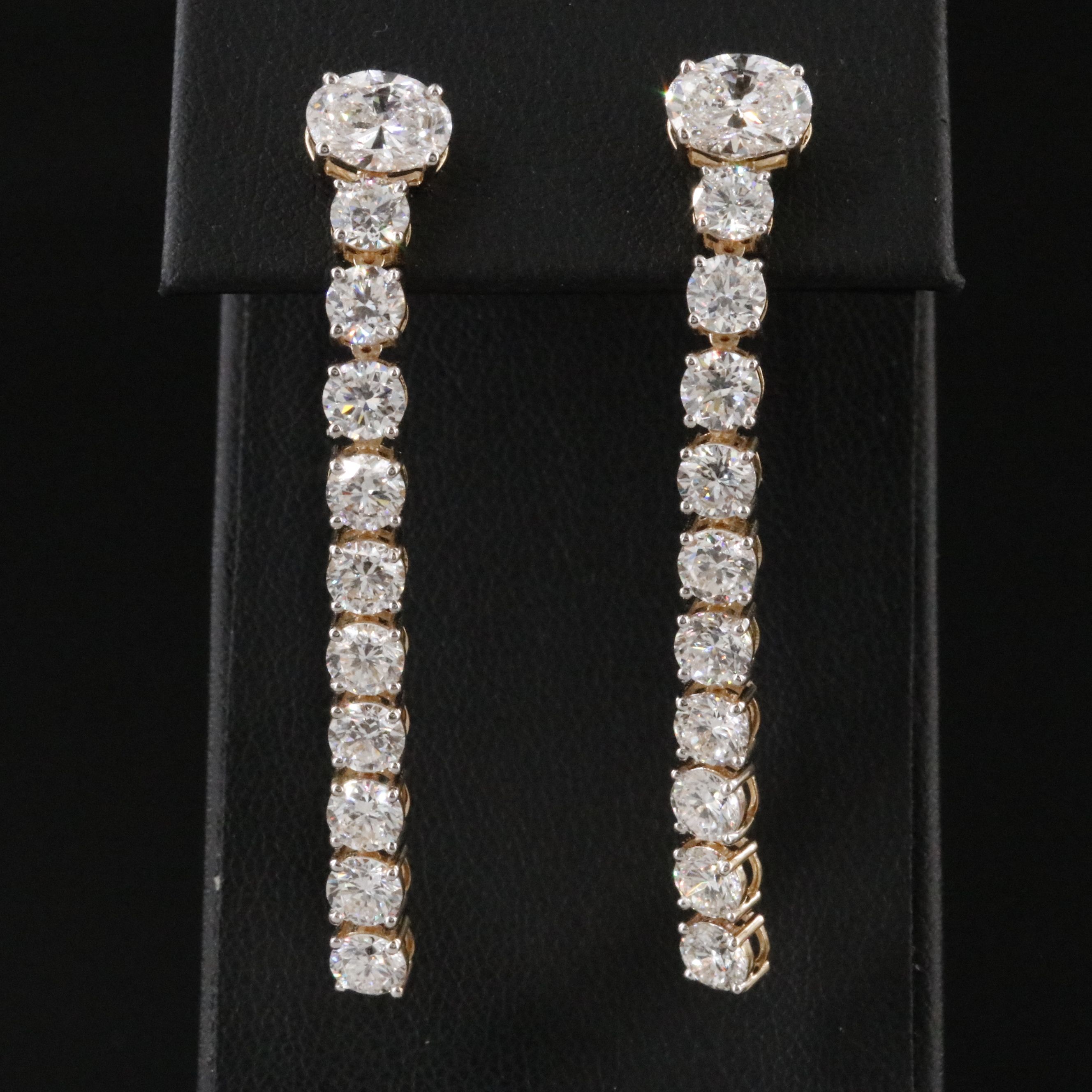 14K 8.11 CTW Lab Grown Diamond Earrings