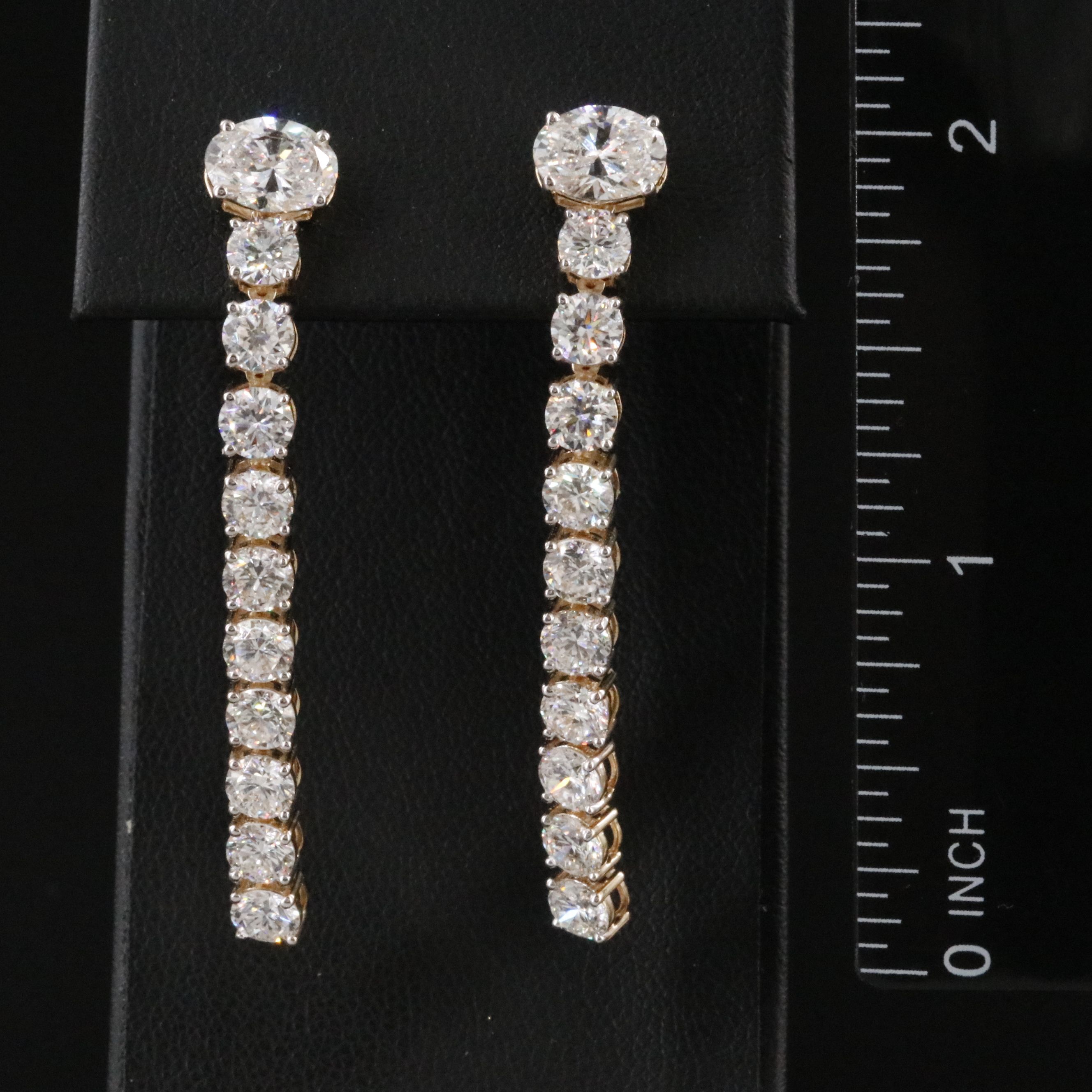 14K 8.11 CTW Lab Grown Diamond Earrings