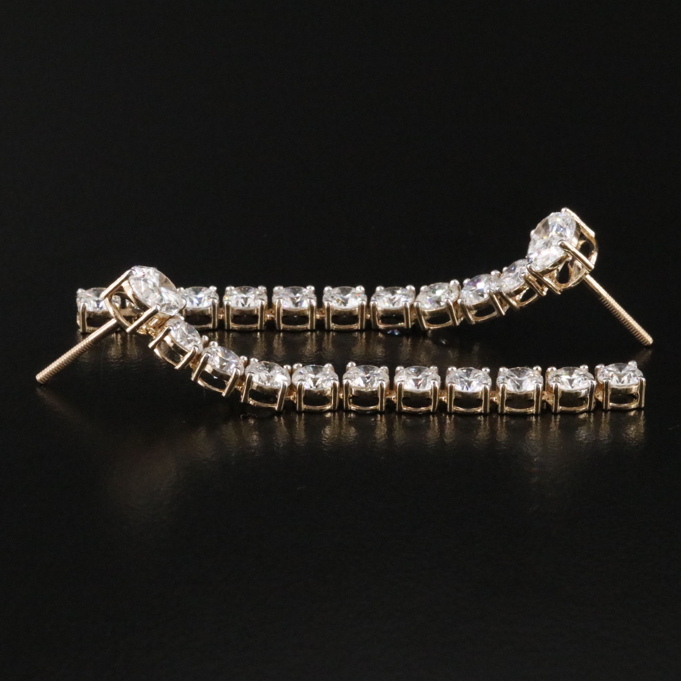 14K 8.11 CTW Lab Grown Diamond Earrings