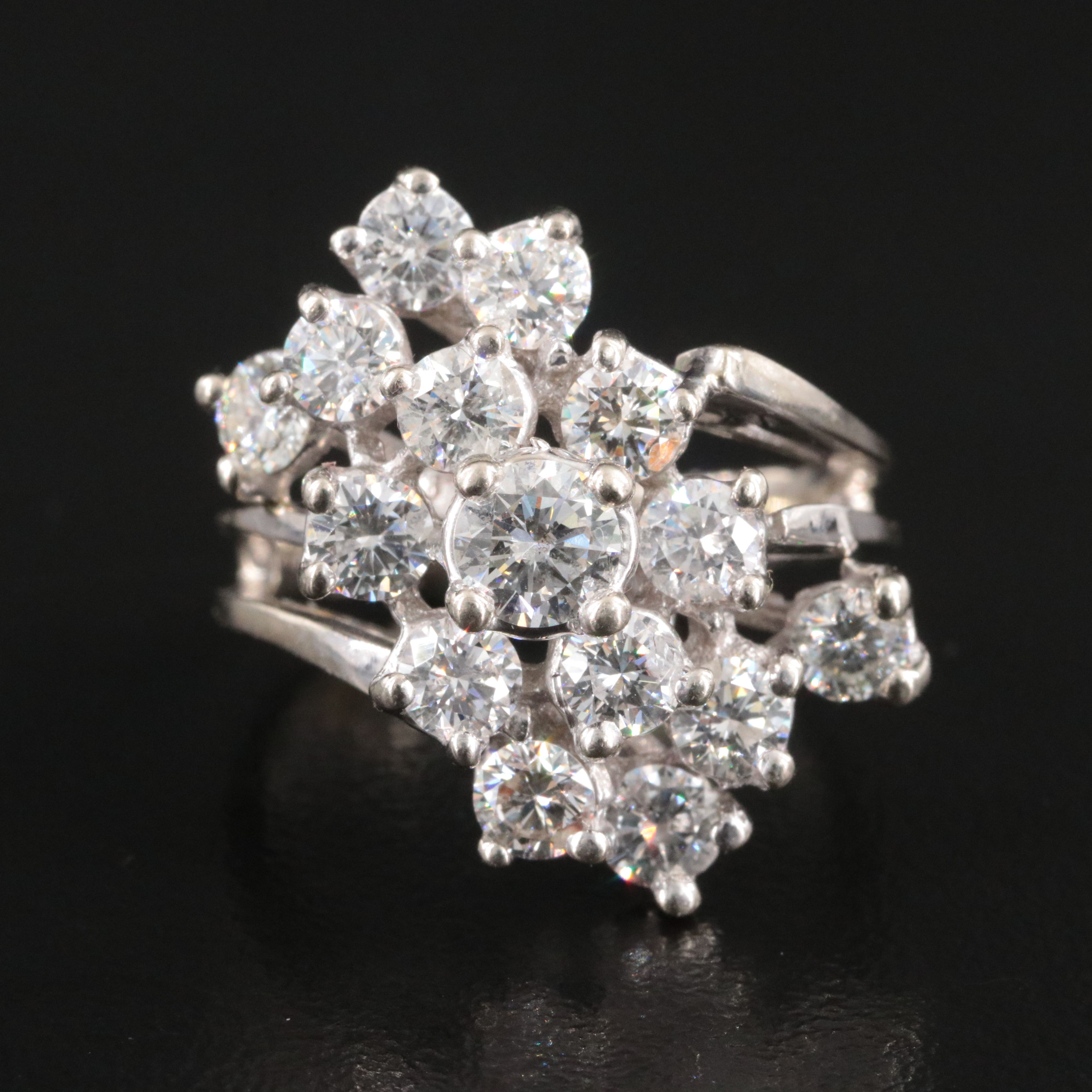 14K 2.50 CTW Diamond Ring with Online IGI Jewelry Report