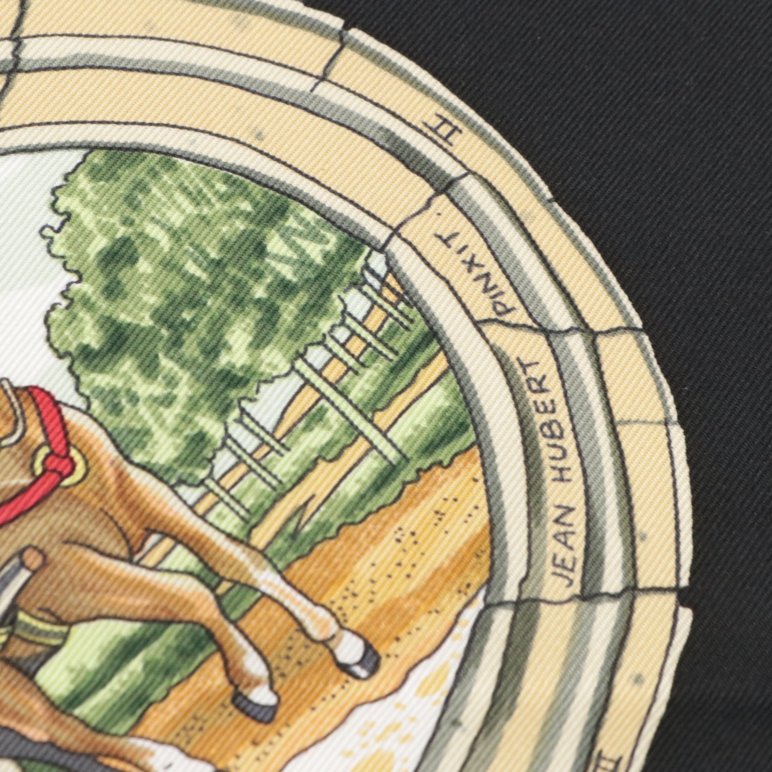 Hermès "Sanssoucy" Silk Twill Scarf 90